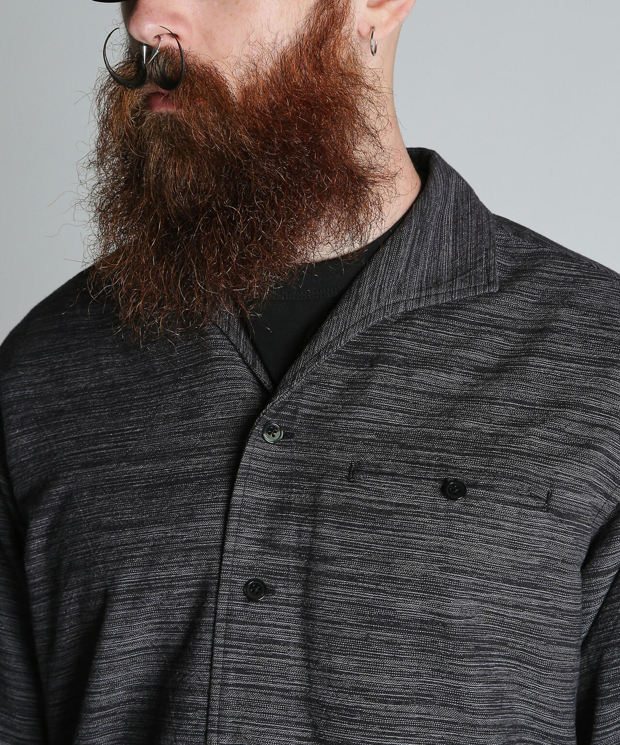 MIX SHARK COLLAR  SHIRT/ミックスシャーク カラーシャツ