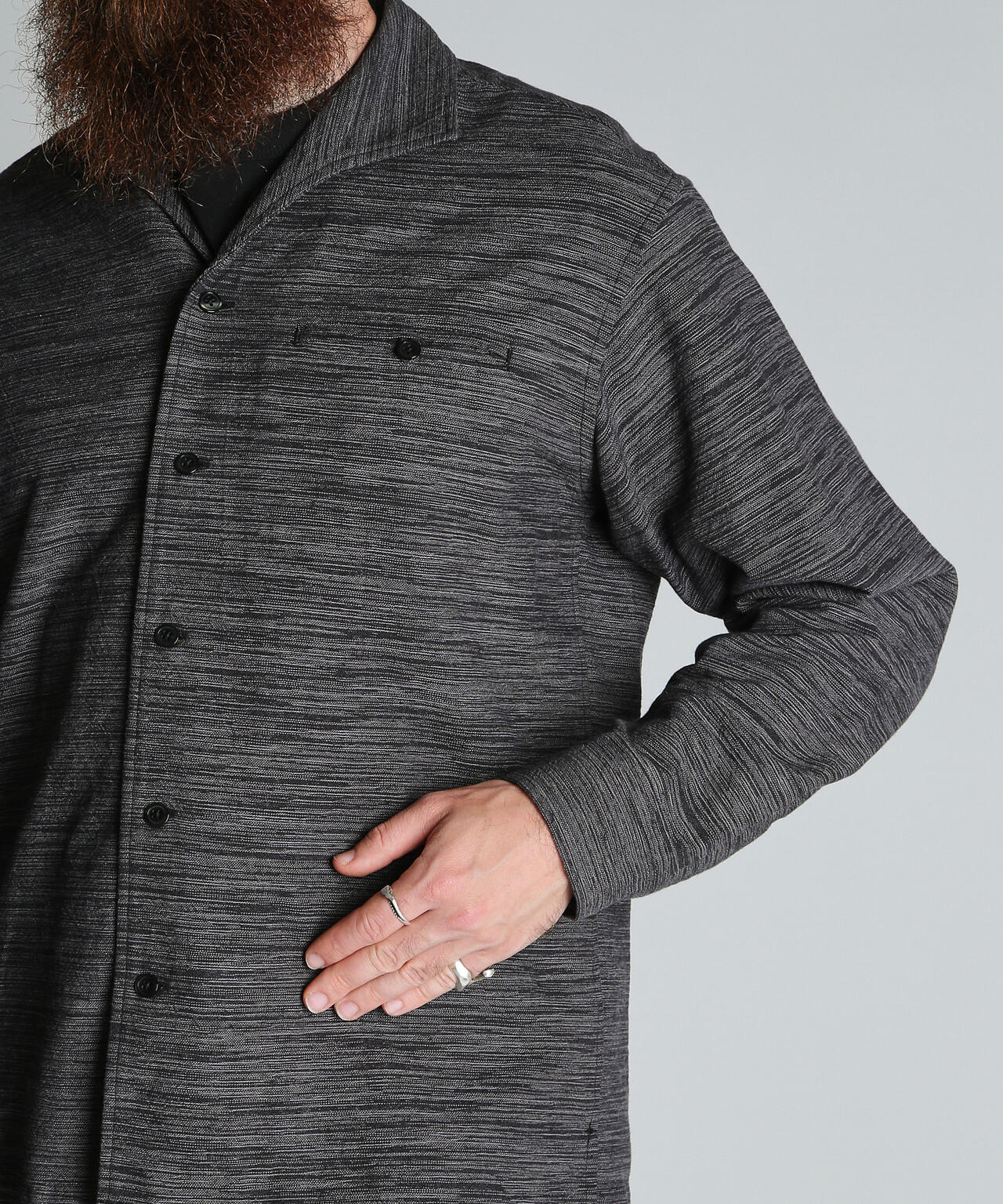 MIX SHARK COLLAR  SHIRT/ミックスシャーク カラーシャツ