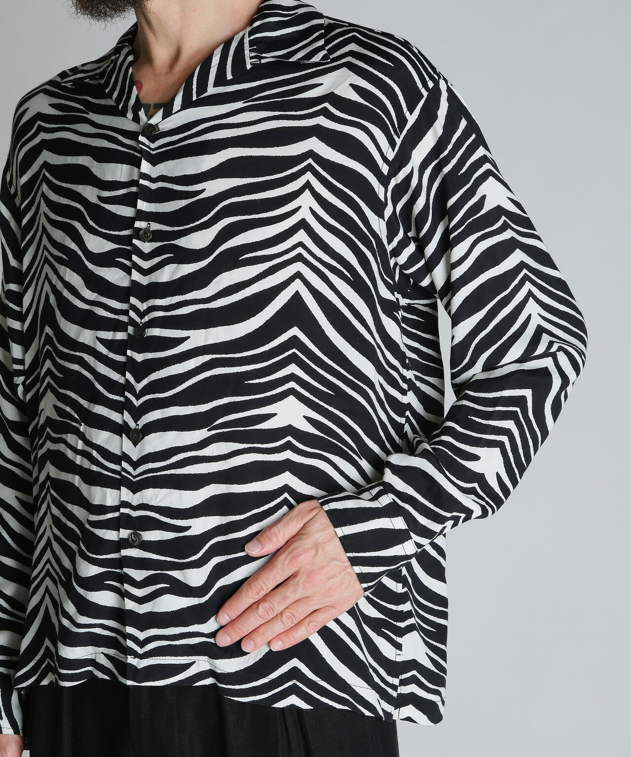 ZEBRA RAYON SHIRT/ゼブラレーヨンシャツ