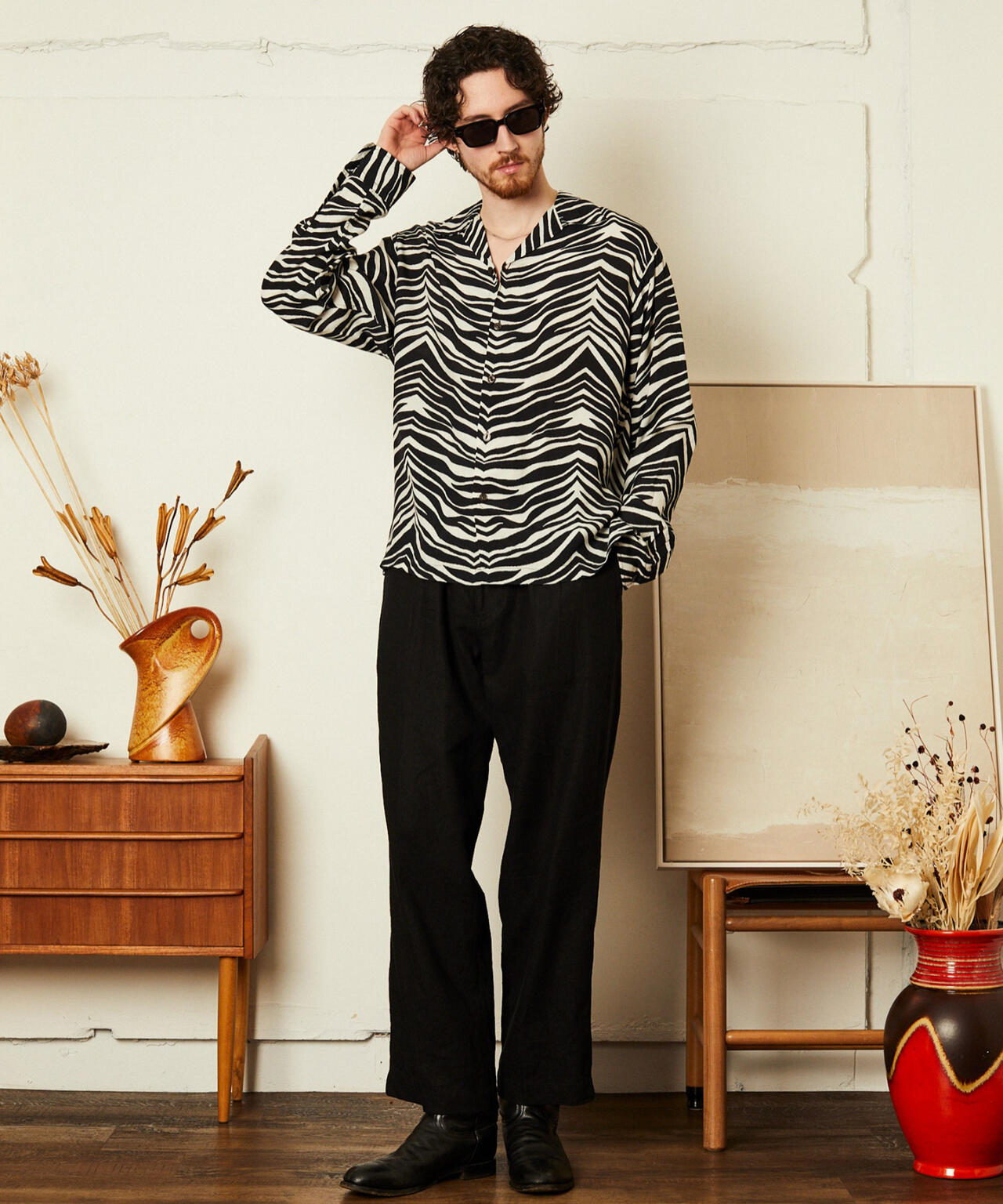 ZEBRA RAYON SHIRT/ゼブラレーヨンシャツ