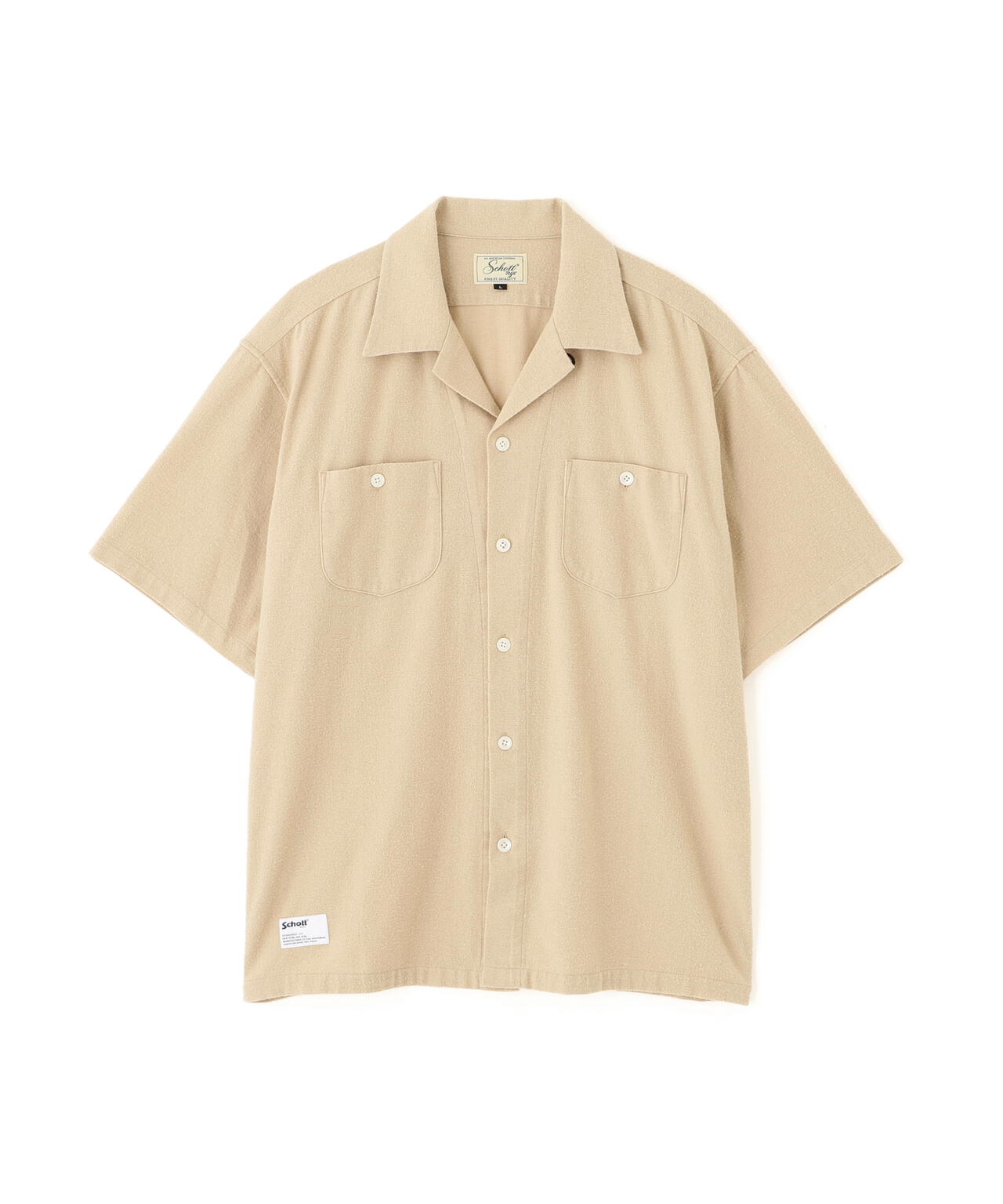 【専用】lani☆uli様 Schott 刺繍ホース ワークシャツ ベージュ M Schott N.Y.C（ショット） 【SALE!!】 Schott 刺繍 ワークシャツ TC