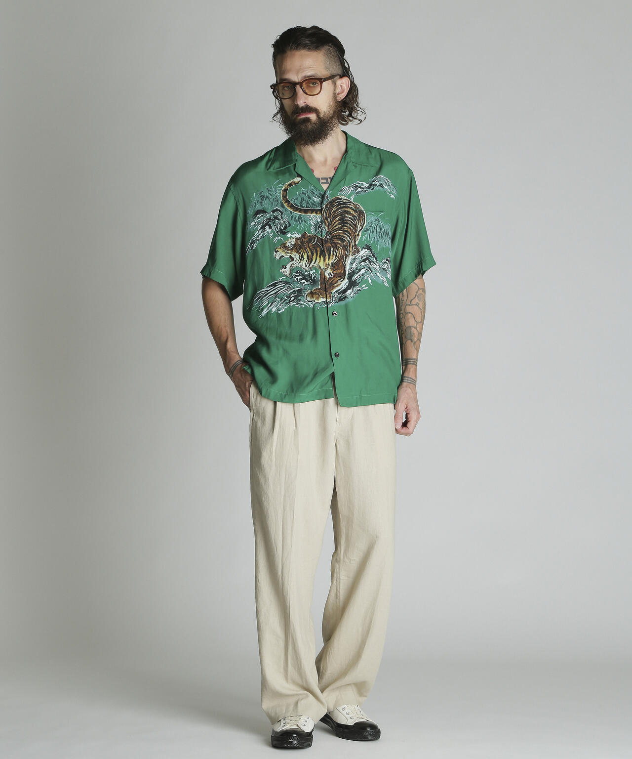 TIGER RAYON SHIRT/タイガー レーヨン シャツ | Schott(ショット TIGER RAYON SHIRT/タイガー レーヨン シャツ | Schott(ショット