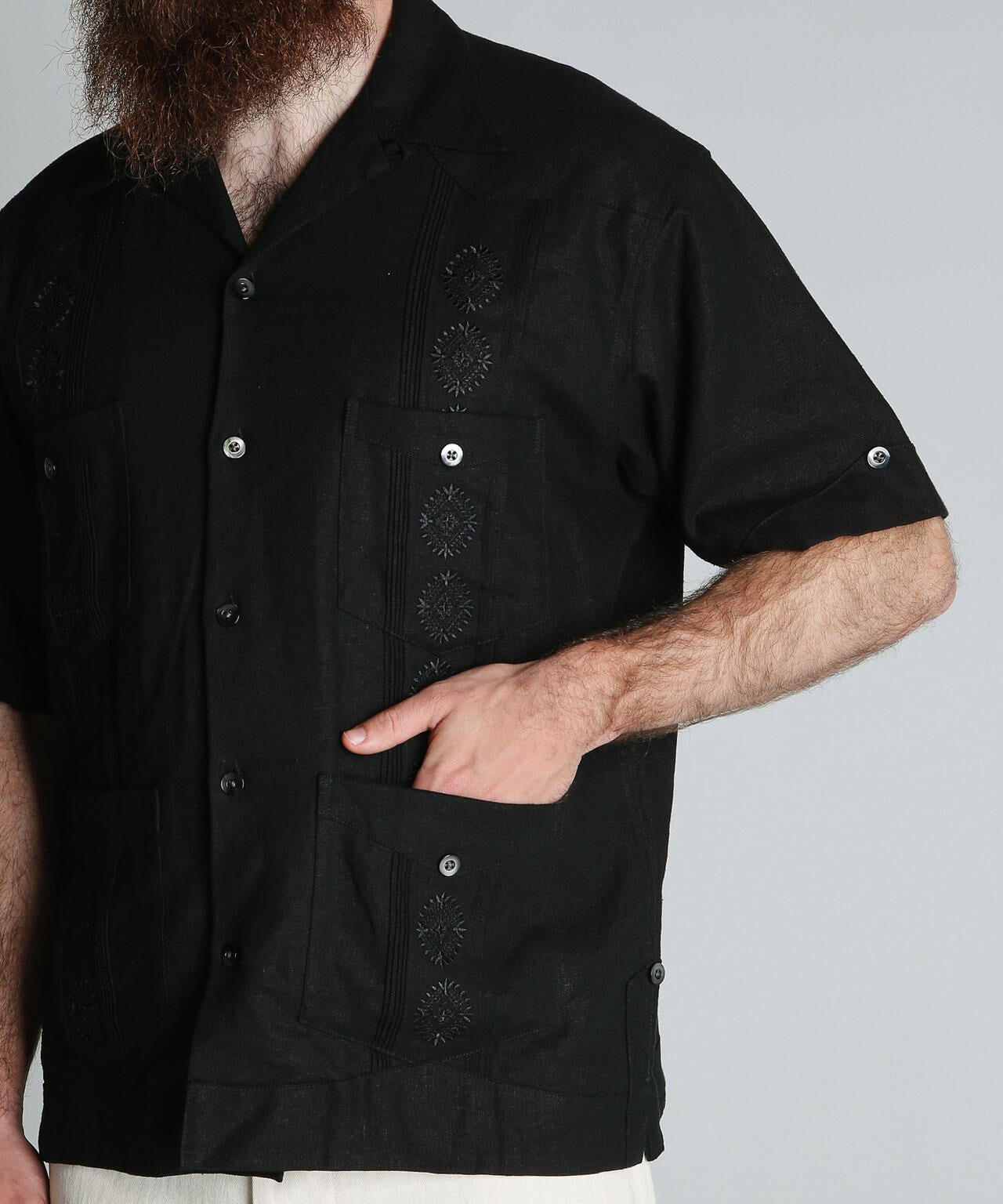 LINEN GUAYABERA SHIRT/リネン キューバシャツ | Schott（ショット