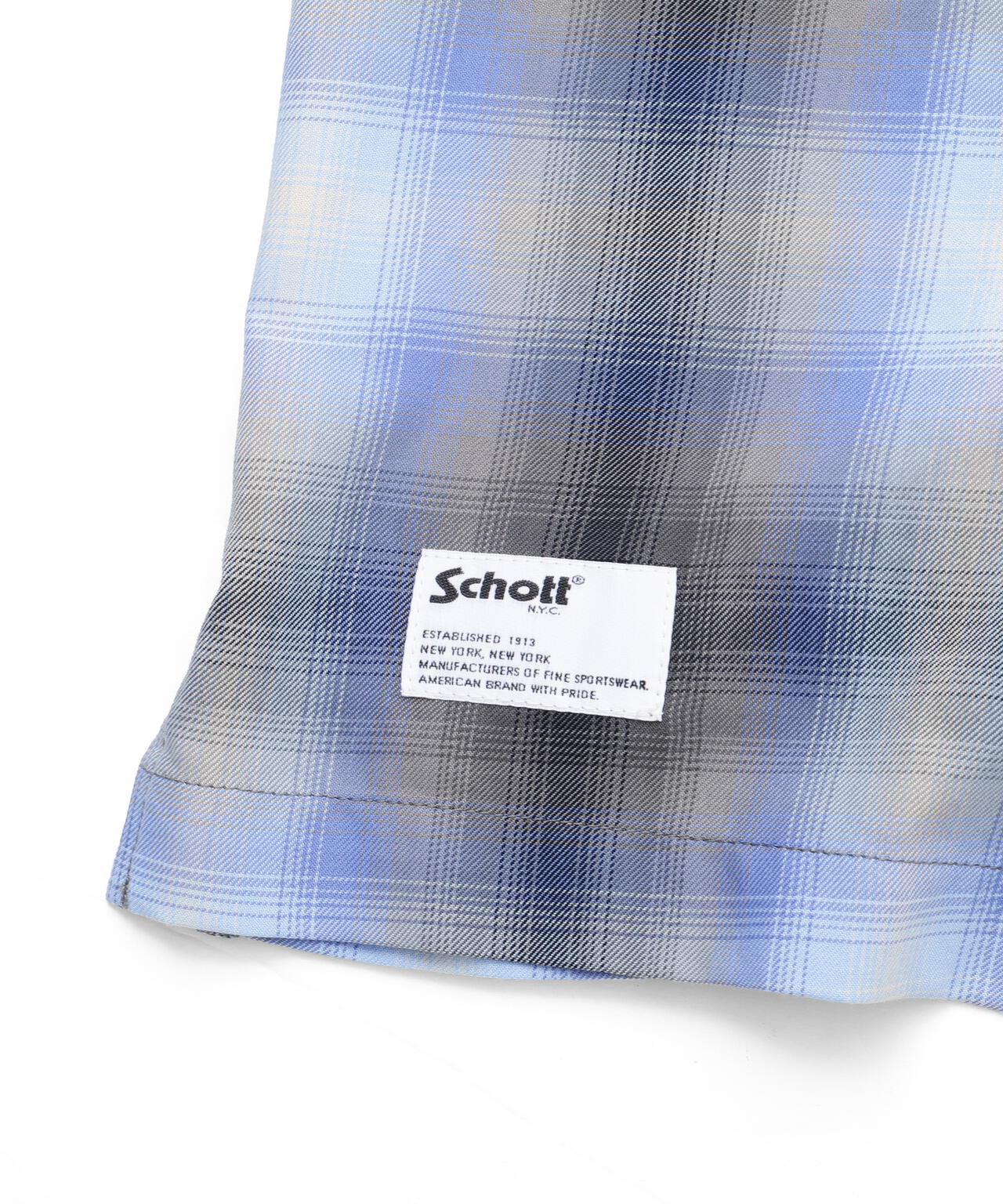 OMBRE SS SHIRT/オンブレ 半袖シャツ | Schott（ショット） ｜【公式