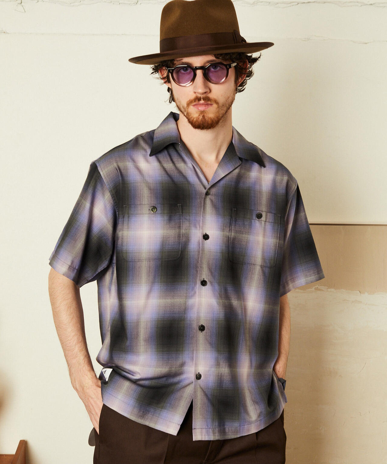 Schott 半袖シャツ OMBRE SS SHIRT/オンブレ 半袖シャツ | Schott（ショット） ｜【公式