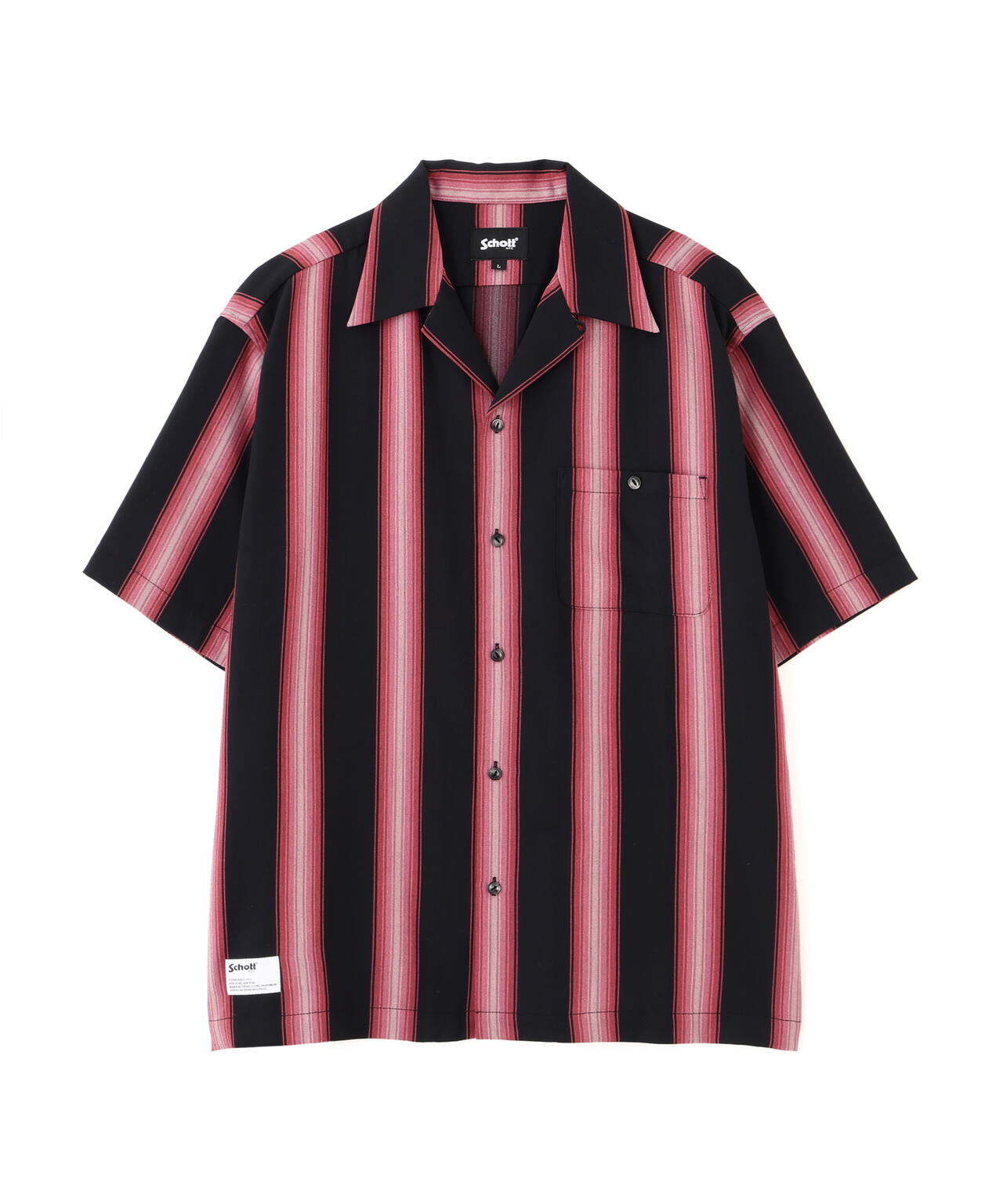 STRIPE SS SHIRT/ストライプ 半袖 シャツ | Schott（ショット