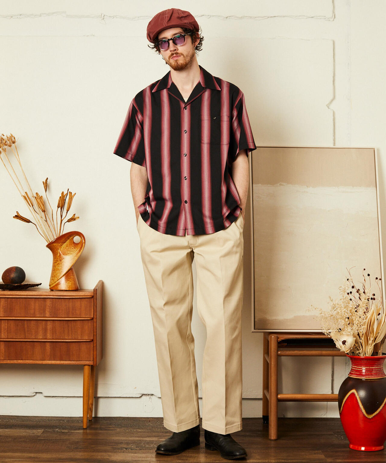 STRIPE SS SHIRT/ストライプ 半袖 シャツ | Schott（ショット