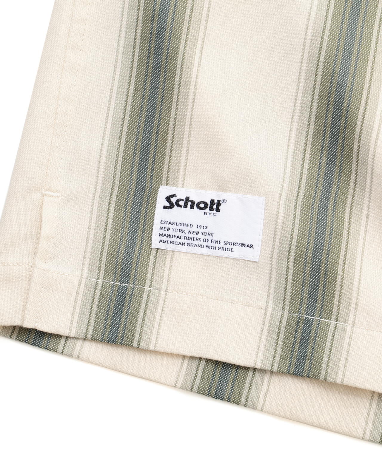 STRIPE SS SHIRT/ストライプ 半袖 シャツ | Schott（ショット