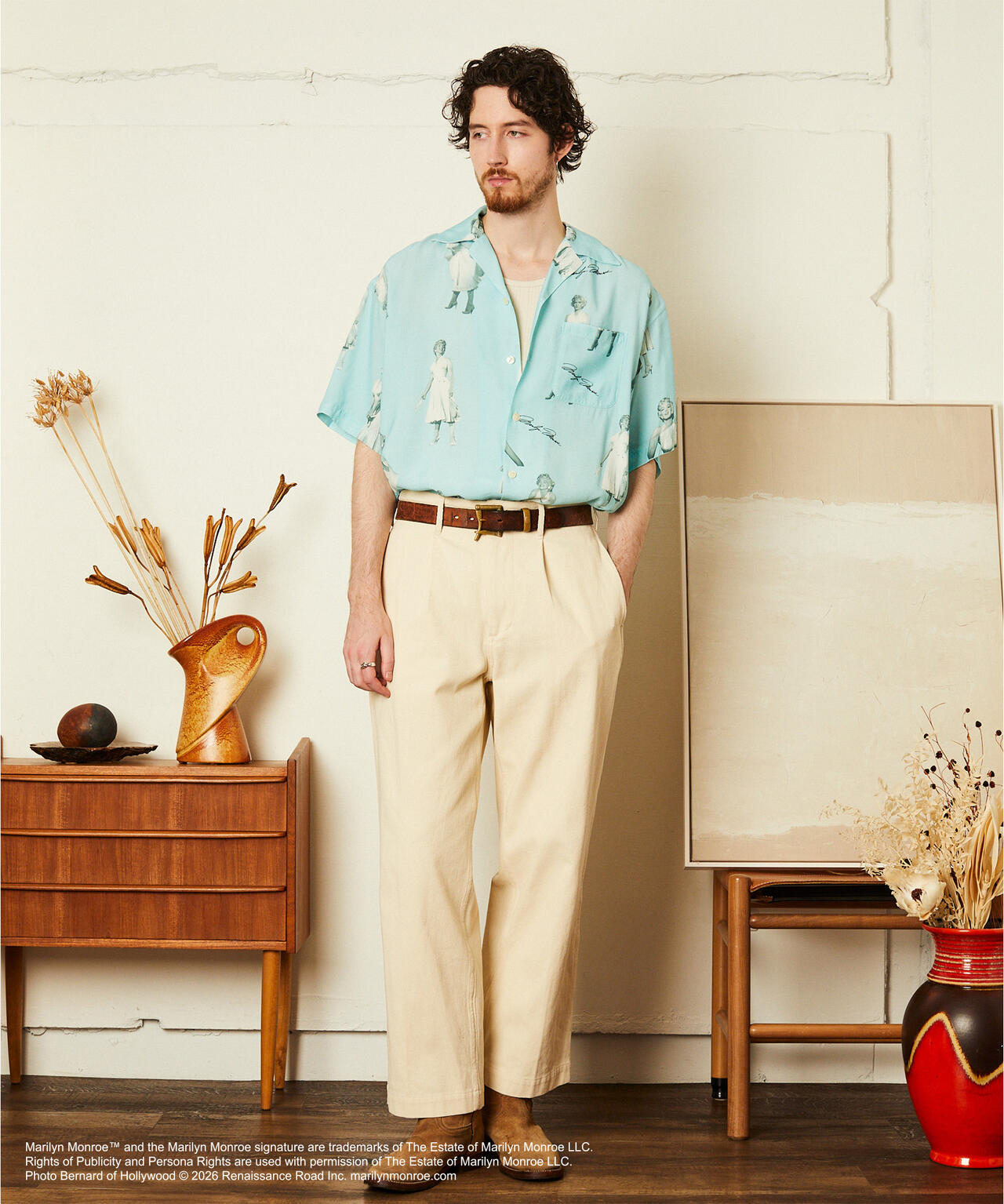 MARILYN MONROE RAYON SHIRT/マリリンモンロー レーヨンシャツ