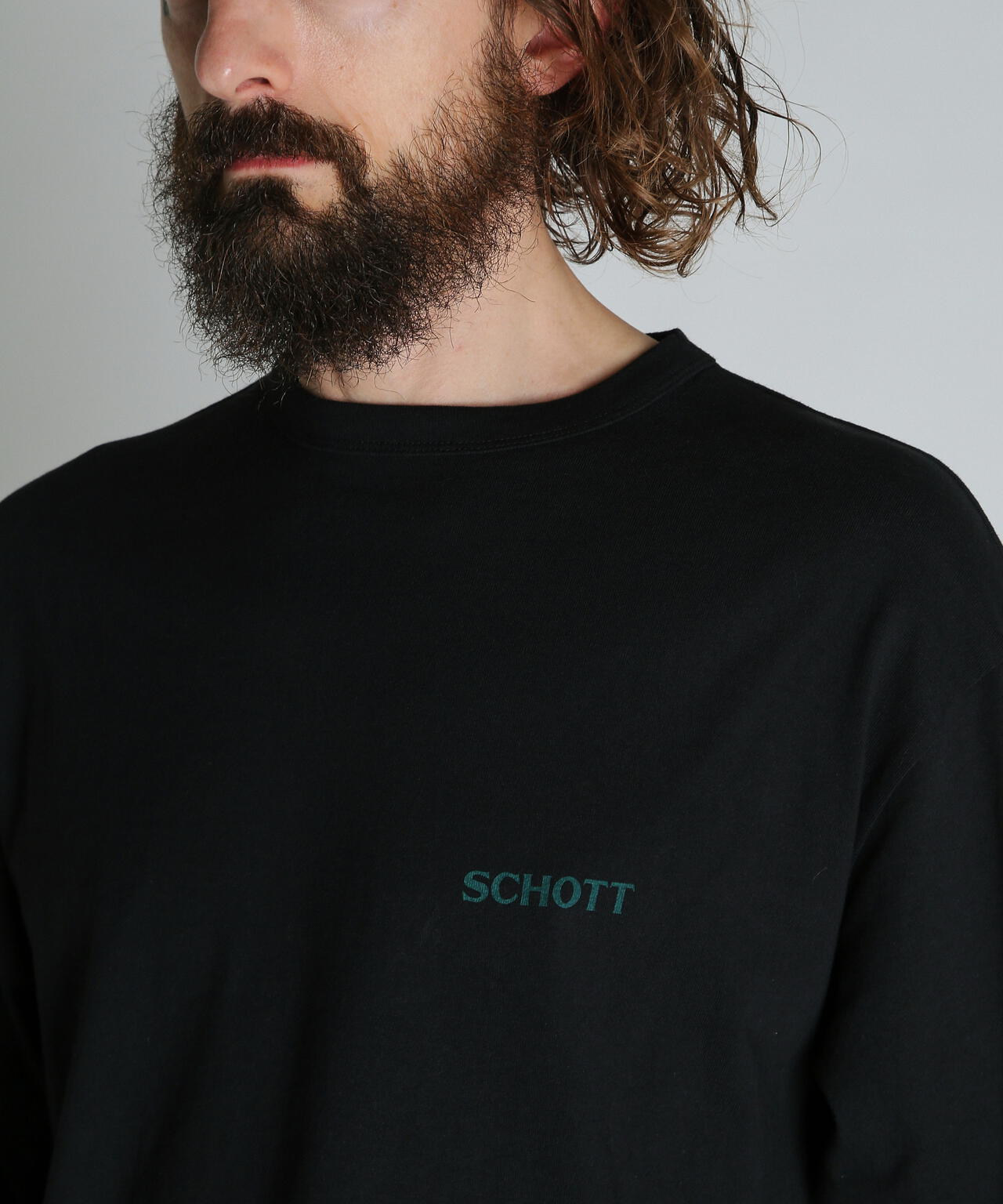 LS CIRCLE LOGO T-SHIRT/サークルログ ロンT | Schott（ショット