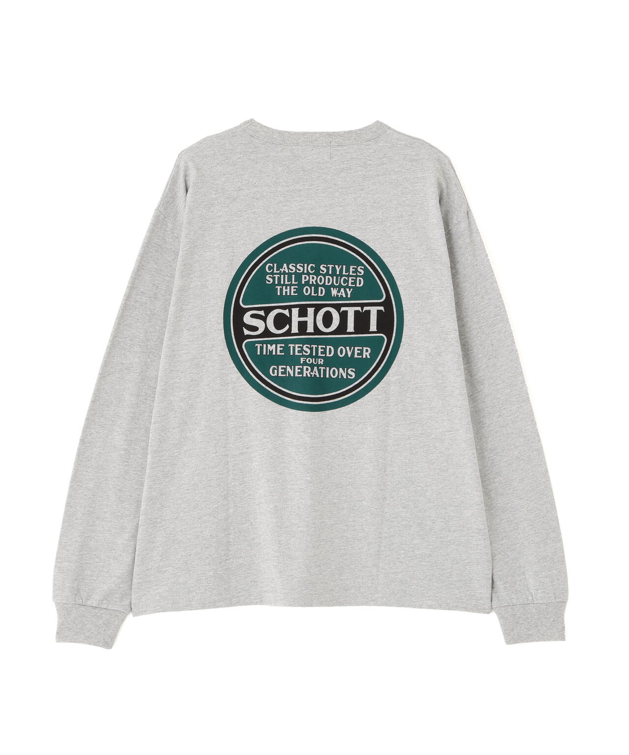 LS CIRCLE LOGO T-SHIRT/サークルログ ロンT | Schott（ショット