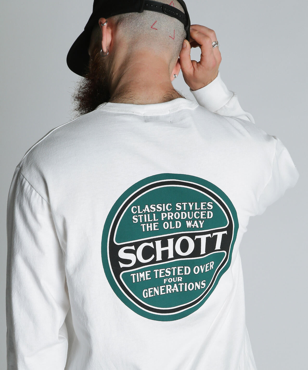 LS CIRCLE LOGO T-SHIRT/サークルログ ロンT | Schott（ショット