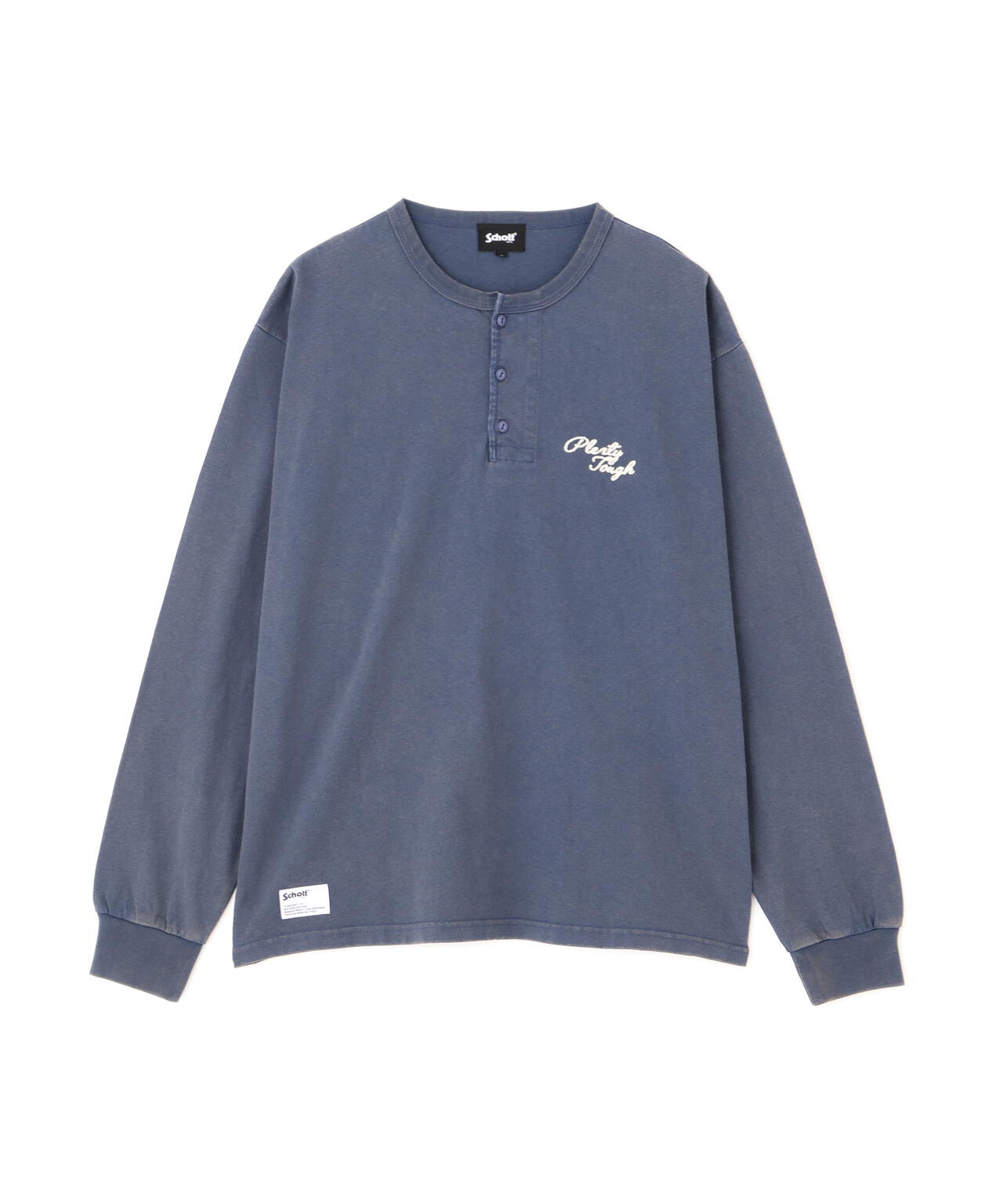 PLENTY TOUGH EMB. HENLEY LS T-SHIRT/プレンティタフ 刺繍ヘンリー
