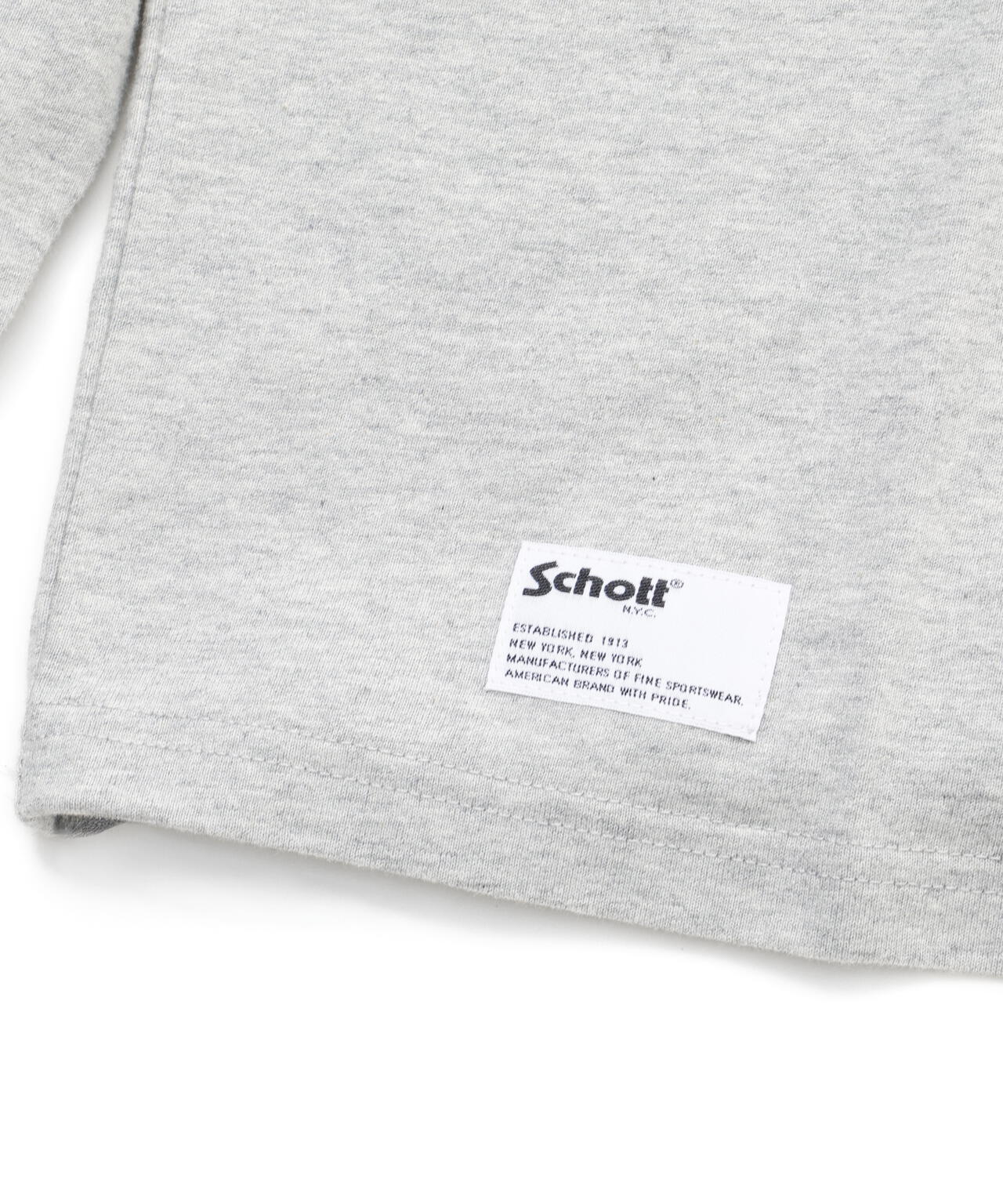 SHAKEHAND HENLEY LS T-SHIRT/シェイクハンド ヘンリーロンT | Schott