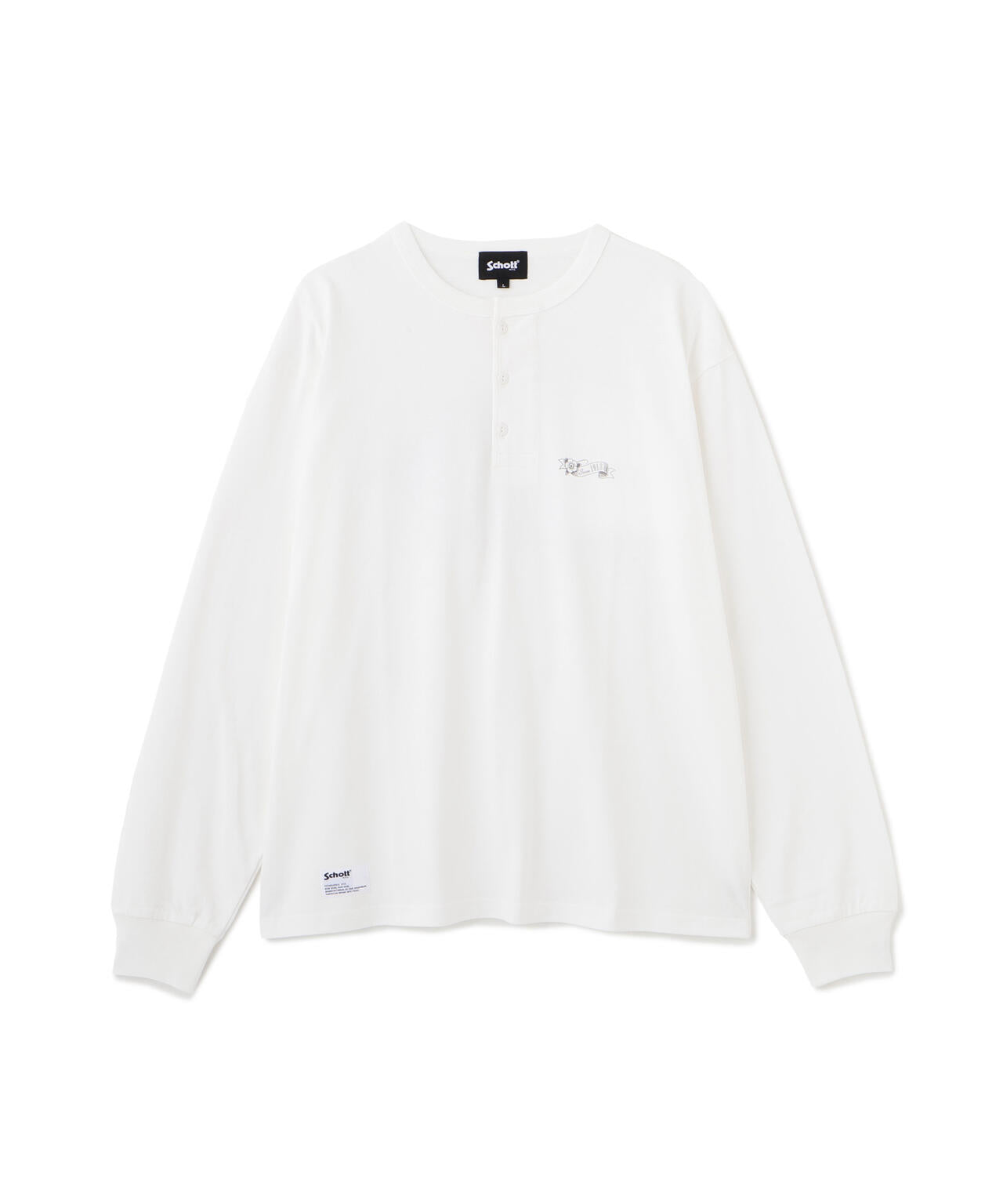 Schott SHAKEHAND HENLEY LST-SHIRTヘンリーロンT SHAKEHAND HENLEY LS T-SHIRT/シェイクハンド ヘンリーロンT | Schott