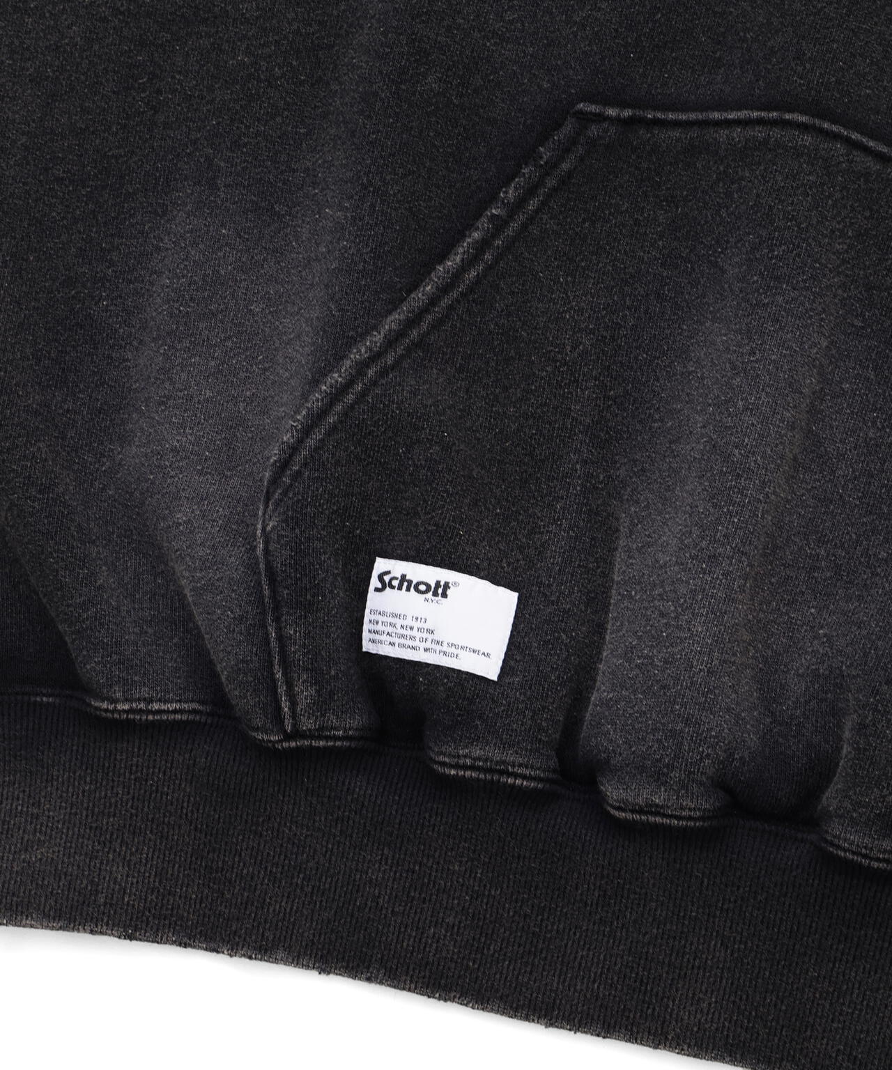 ASING HOODED SWEAT/エイジング スウェット パーカー | Schott
