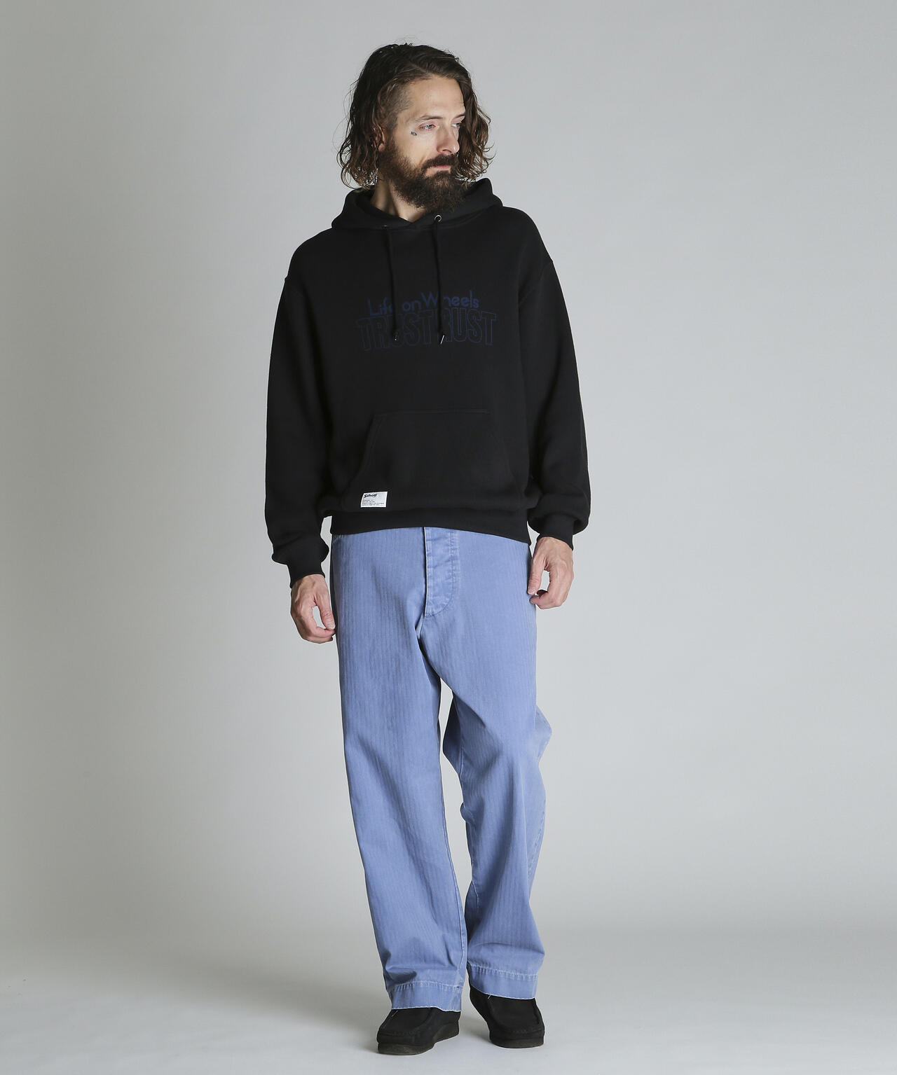 TRUST RUST HOODED KNIT SWEAT/トラストラスト ニットスウェット