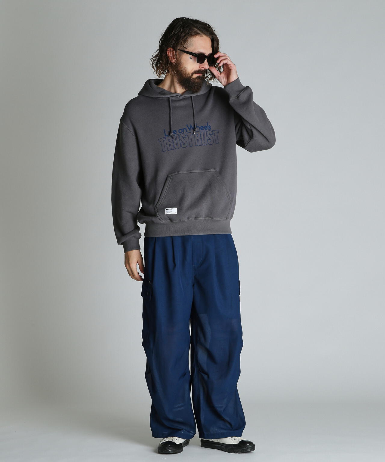 TRUST RUST HOODED KNIT SWEAT/トラストラスト ニットスウェット