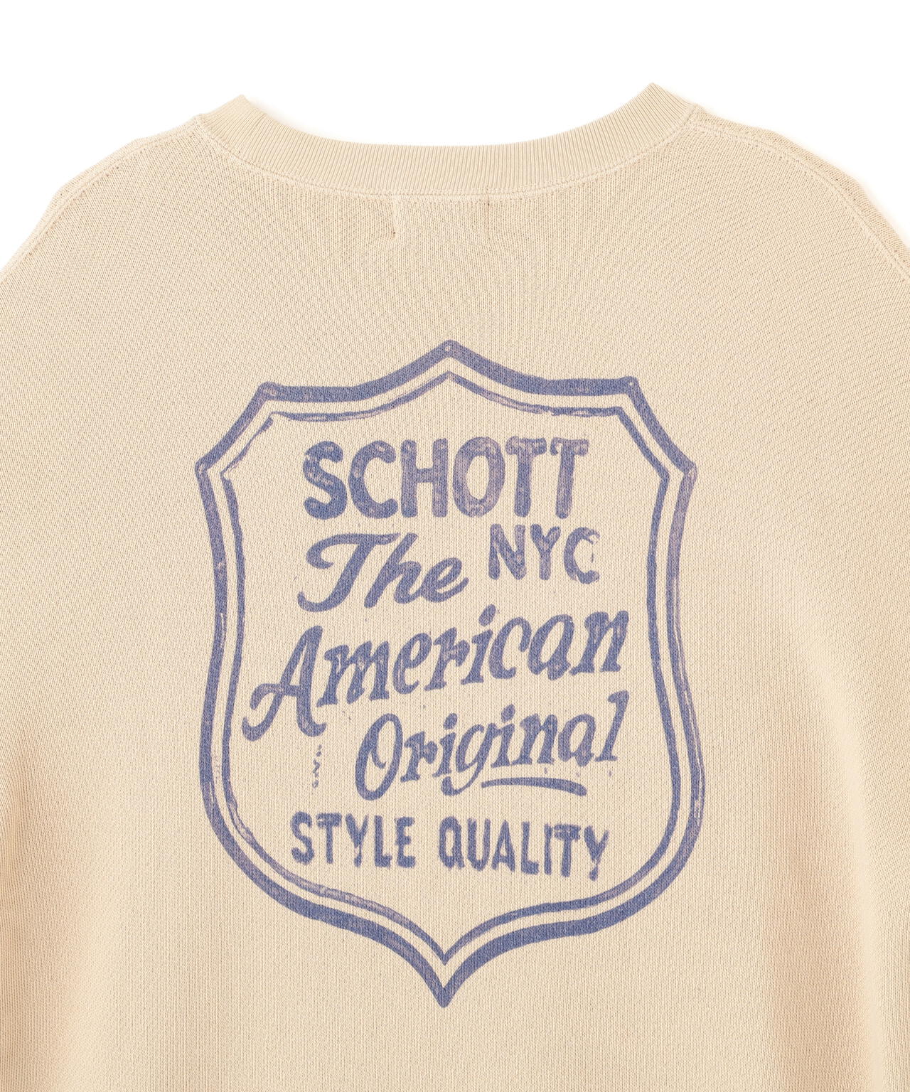SHIELD CREW KNIT SWEAT/シールド クルー ニットスウェット | Schott