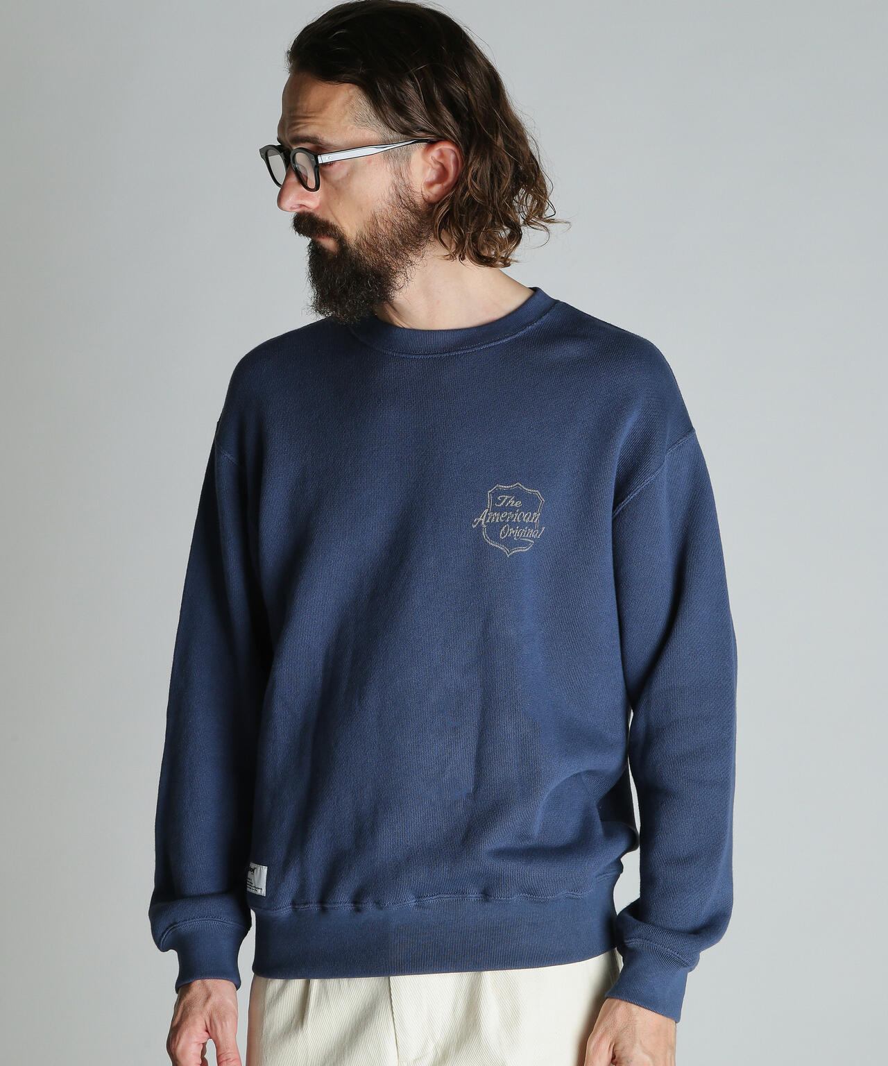 SHIELD CREW KNIT SWEAT/シールド クルー ニットスウェット | Schott
