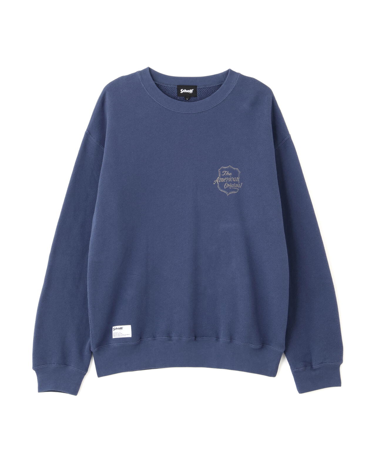 SHIELD CREW KNIT SWEAT/シールド クルー ニットスウェット | Schott
