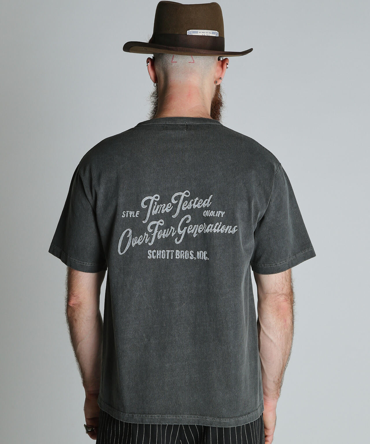 TIME TESTED OVER FOUR GENERATIONS EMB. HENLEY T-SHIRT/刺繍