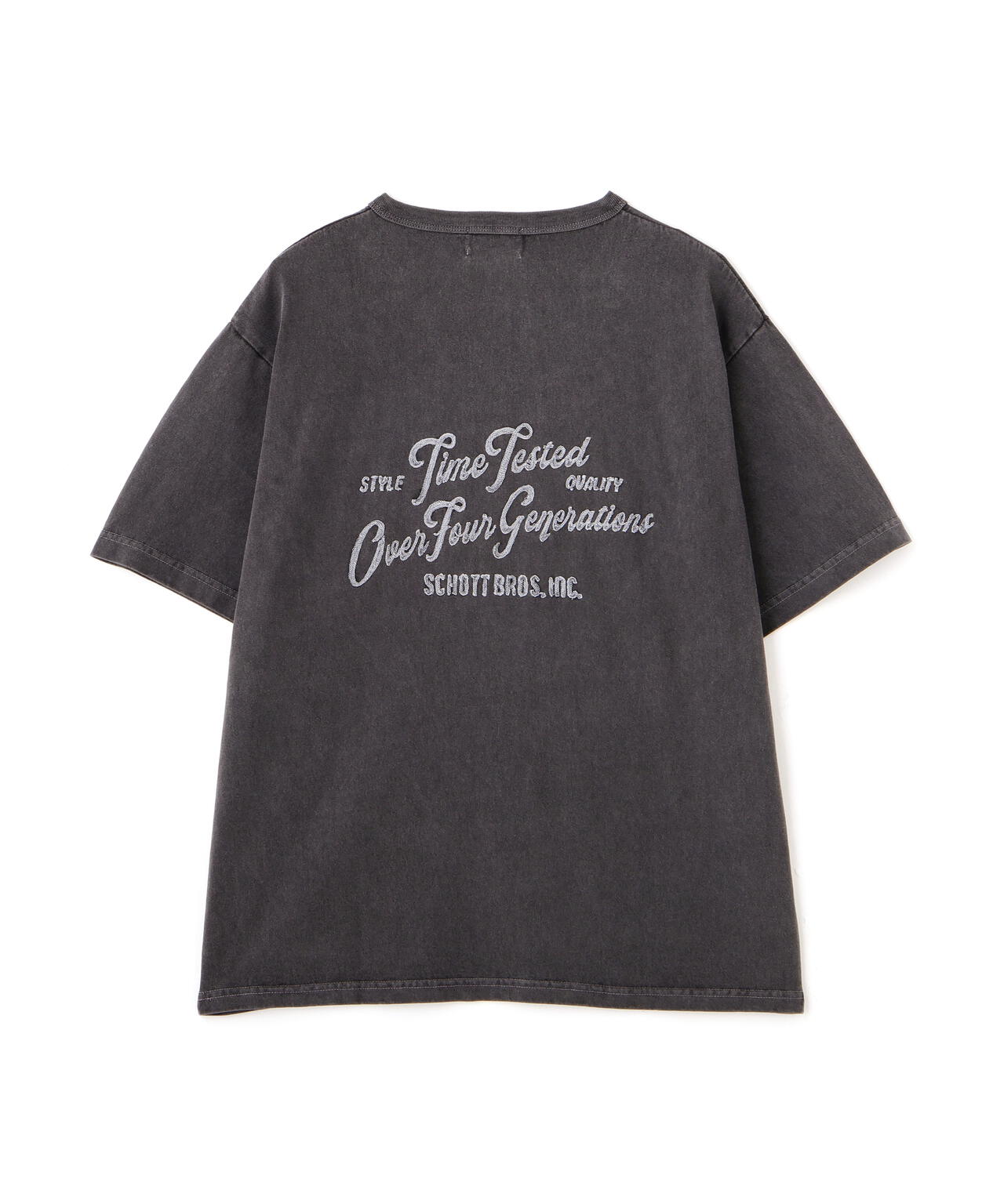 TIME TESTED OVER FOUR GENERATIONS EMB. HENLEY T-SHIRT/刺繍