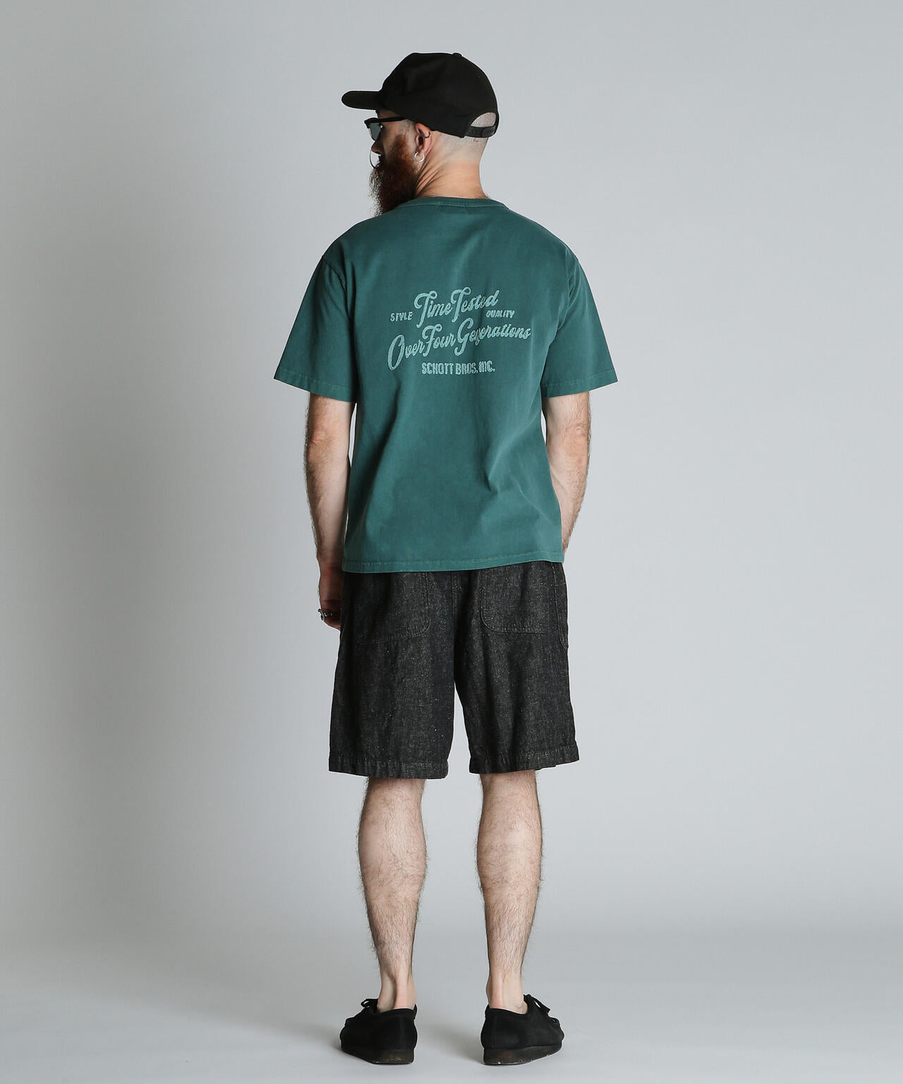 TIME TESTED OVER FOUR GENERATIONS EMB. HENLEY T-SHIRT/刺繍