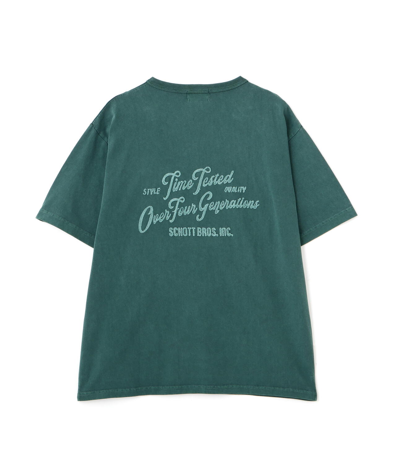 TIME TESTED OVER FOUR GENERATIONS EMB. HENLEY T-SHIRT/刺繍