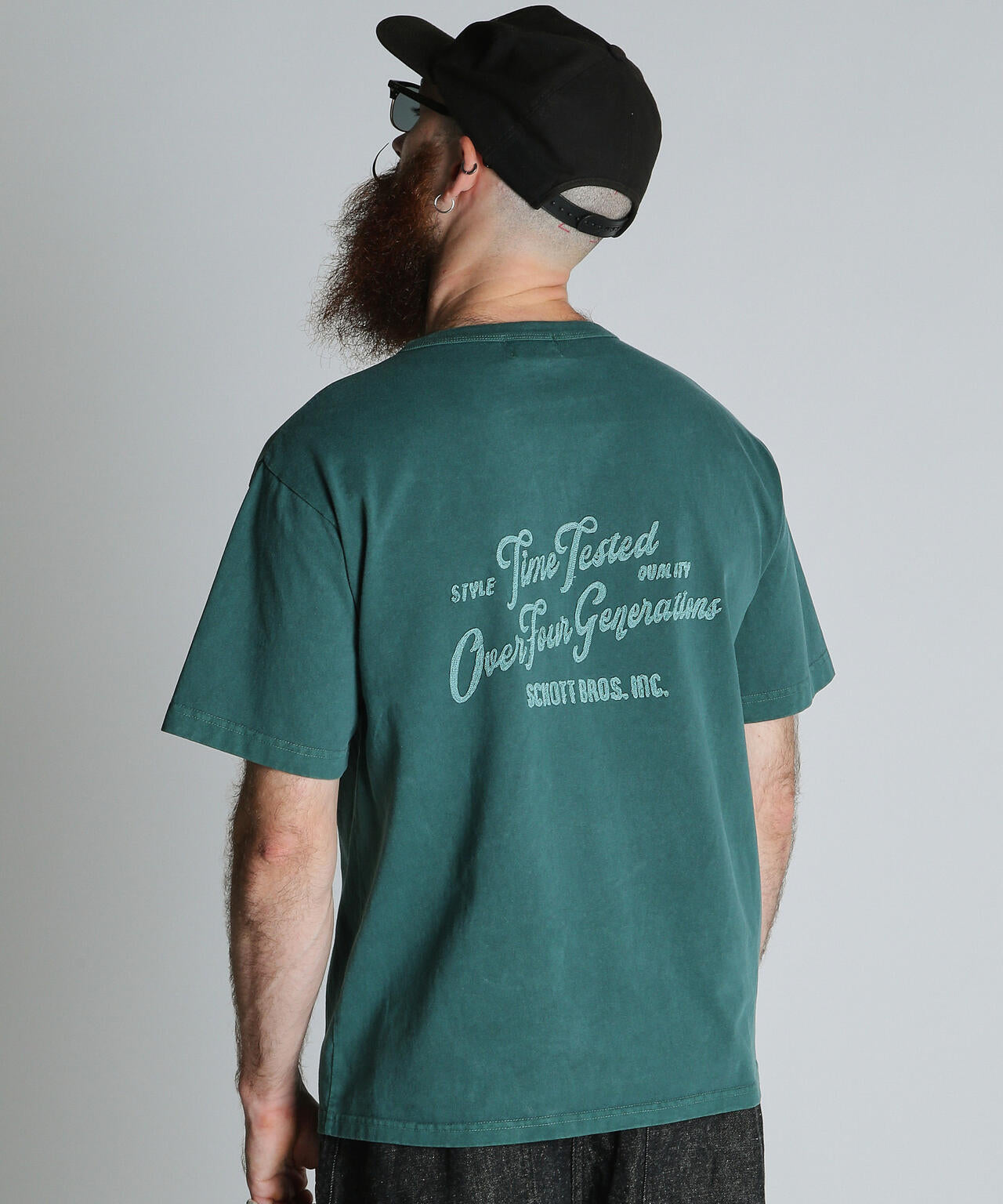 TIME TESTED OVER FOUR GENERATIONS EMB. HENLEY T-SHIRT/刺繍