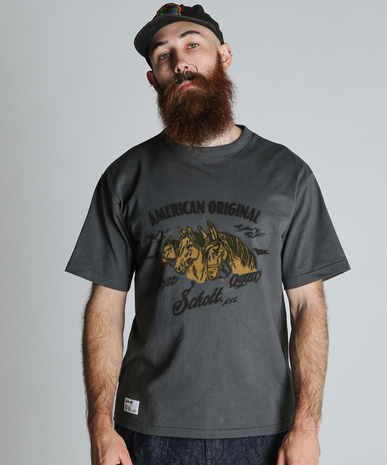 HORSE FLOCKY T-SHIRT/ホース フロッキー Tシャツ