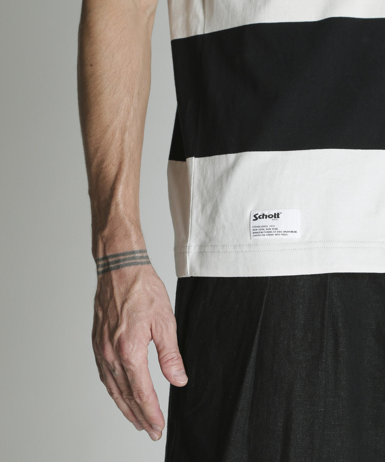 WIDE BORDER T-SHIRT/ワイドボーダー Tシャツ | Schott（ショット