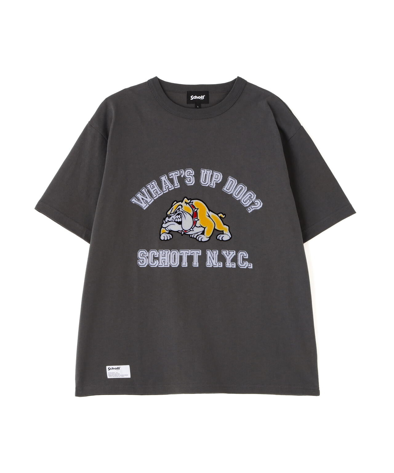 WHAT'S UP DOG T-SHIRT/ワッツアップ ドッグ Tシャツ | Schott