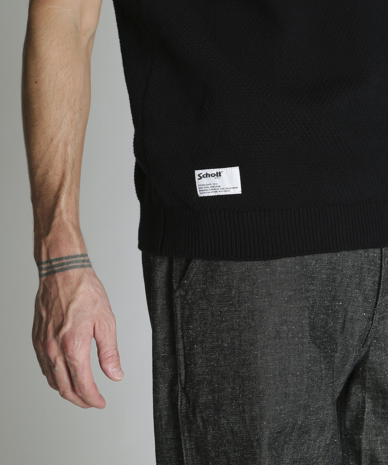 B.S. KNIT VEST/ブラックシープ ニットベスト | Schott（ショット