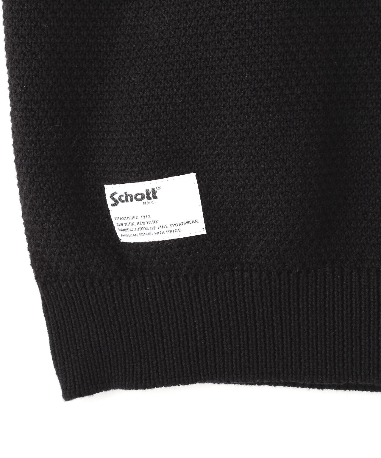 BLACK SHEEP KNIT VEST/ブラックシープ ニットベスト | Schott