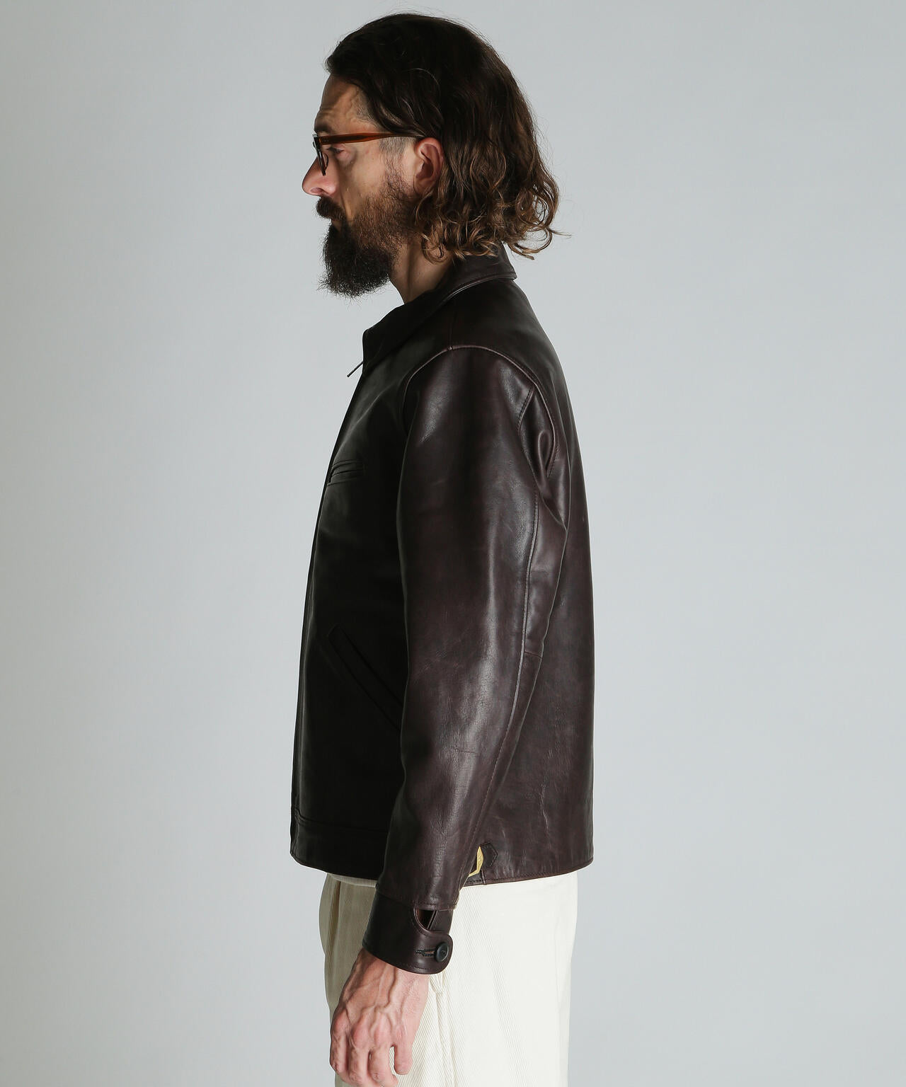 SPECIAL LEATHER TRACKER JACKET/スペシャル レザー トラッカー