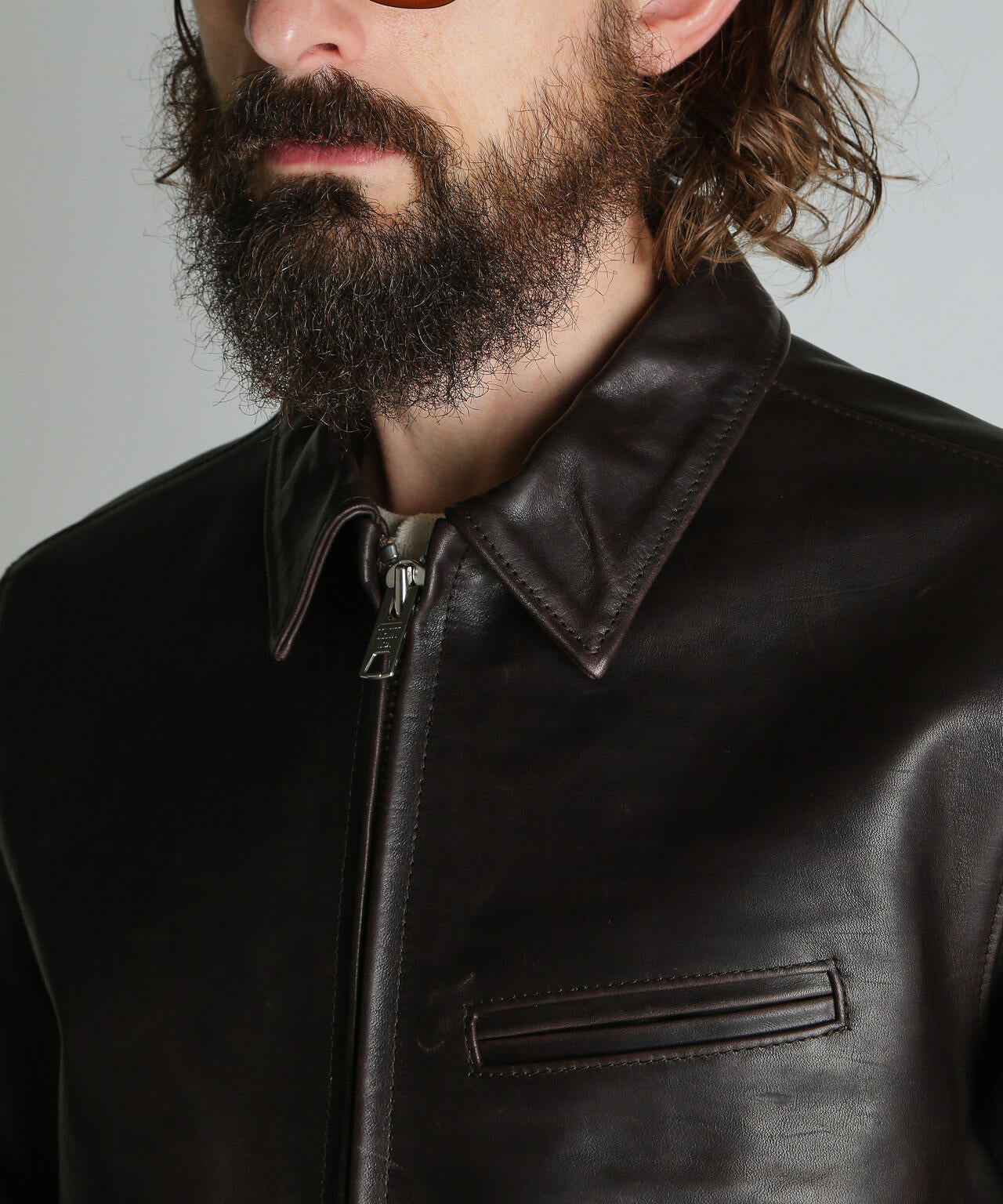 SPECIAL LEATHER TRACKER JACKET/スペシャル レザー トラッカージャケット