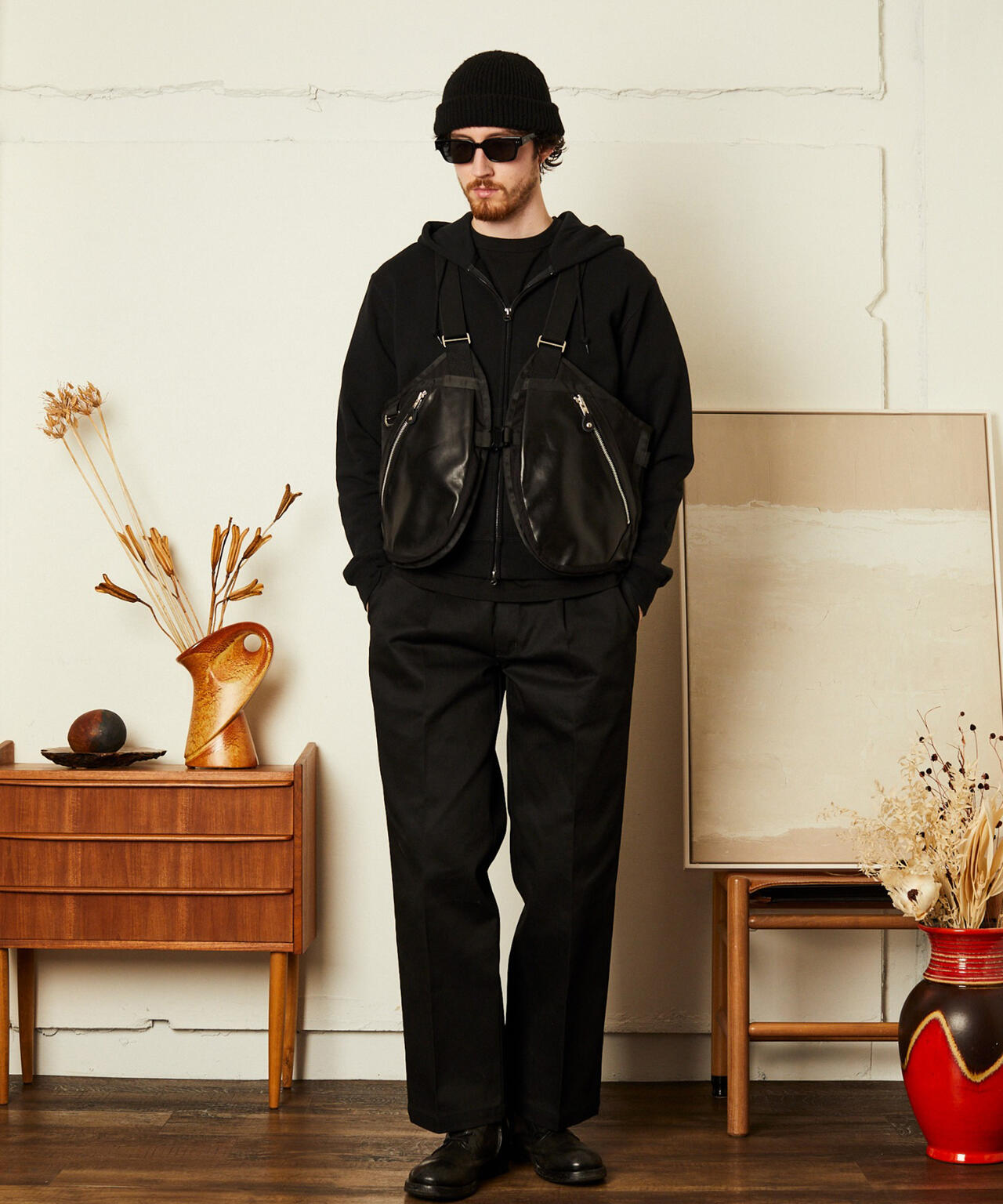 LEATHER LUGGAGE VEST/レザーラゲッジ ベスト | Schott（ショット