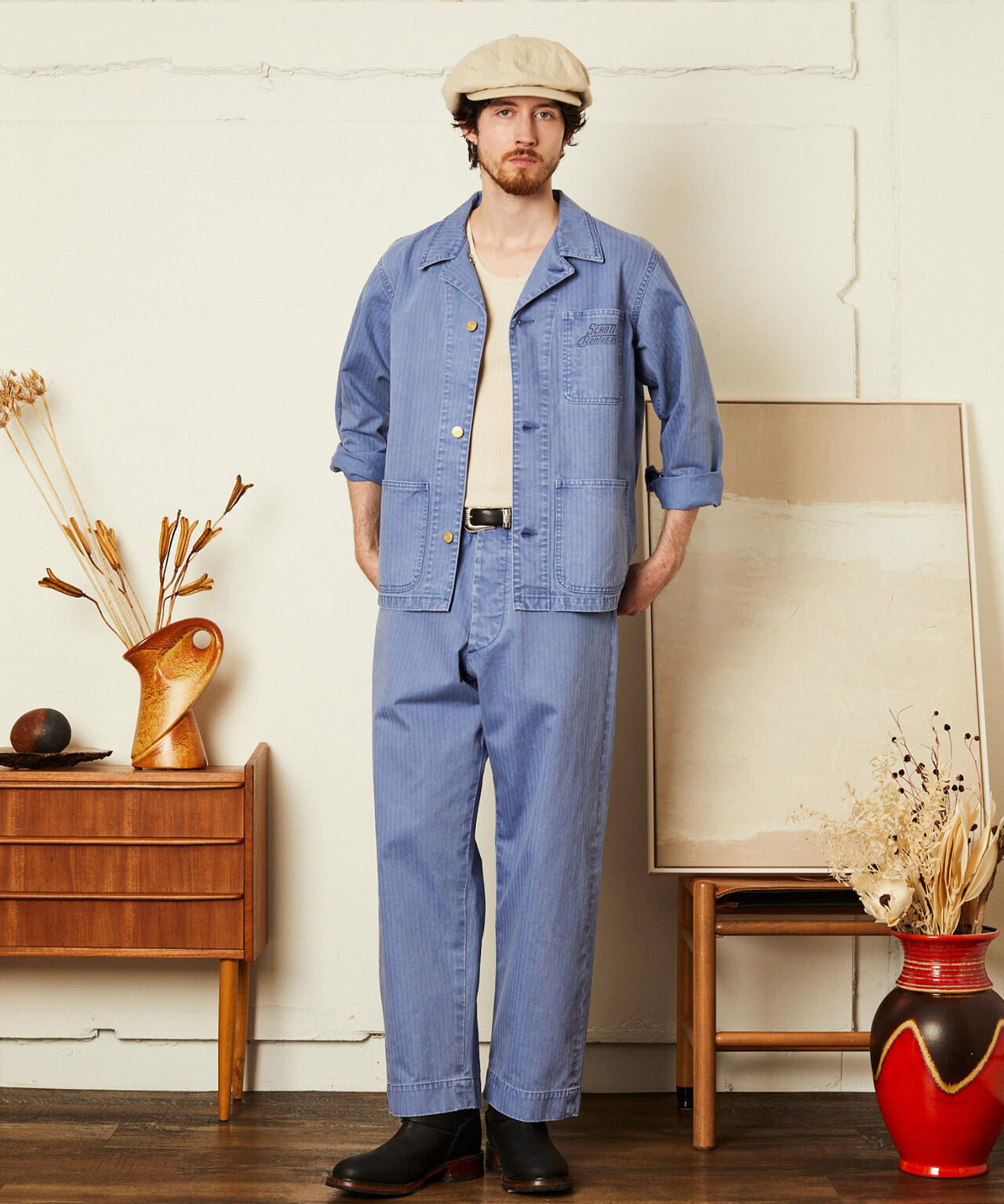 HERRINGBONE COVERALL/ヘリンボーン カバーオール