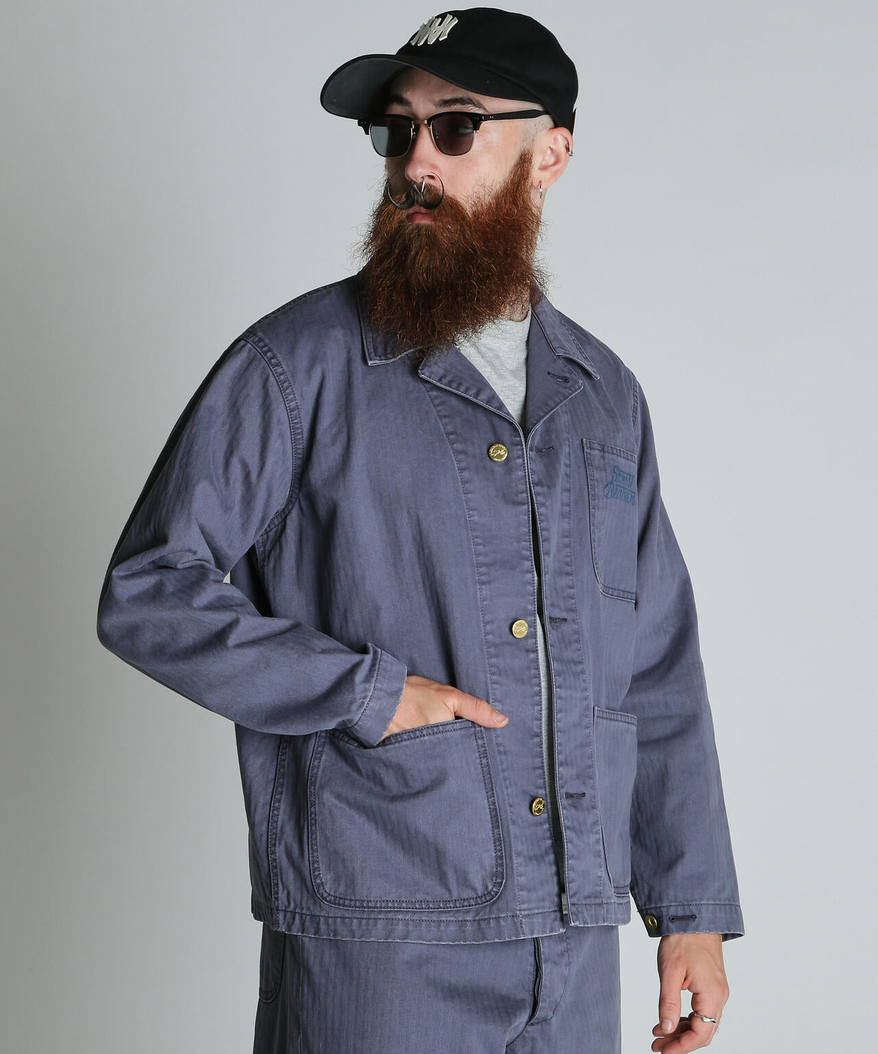 HERRINGBONE COVERALL/ヘリンボーン カバーオール