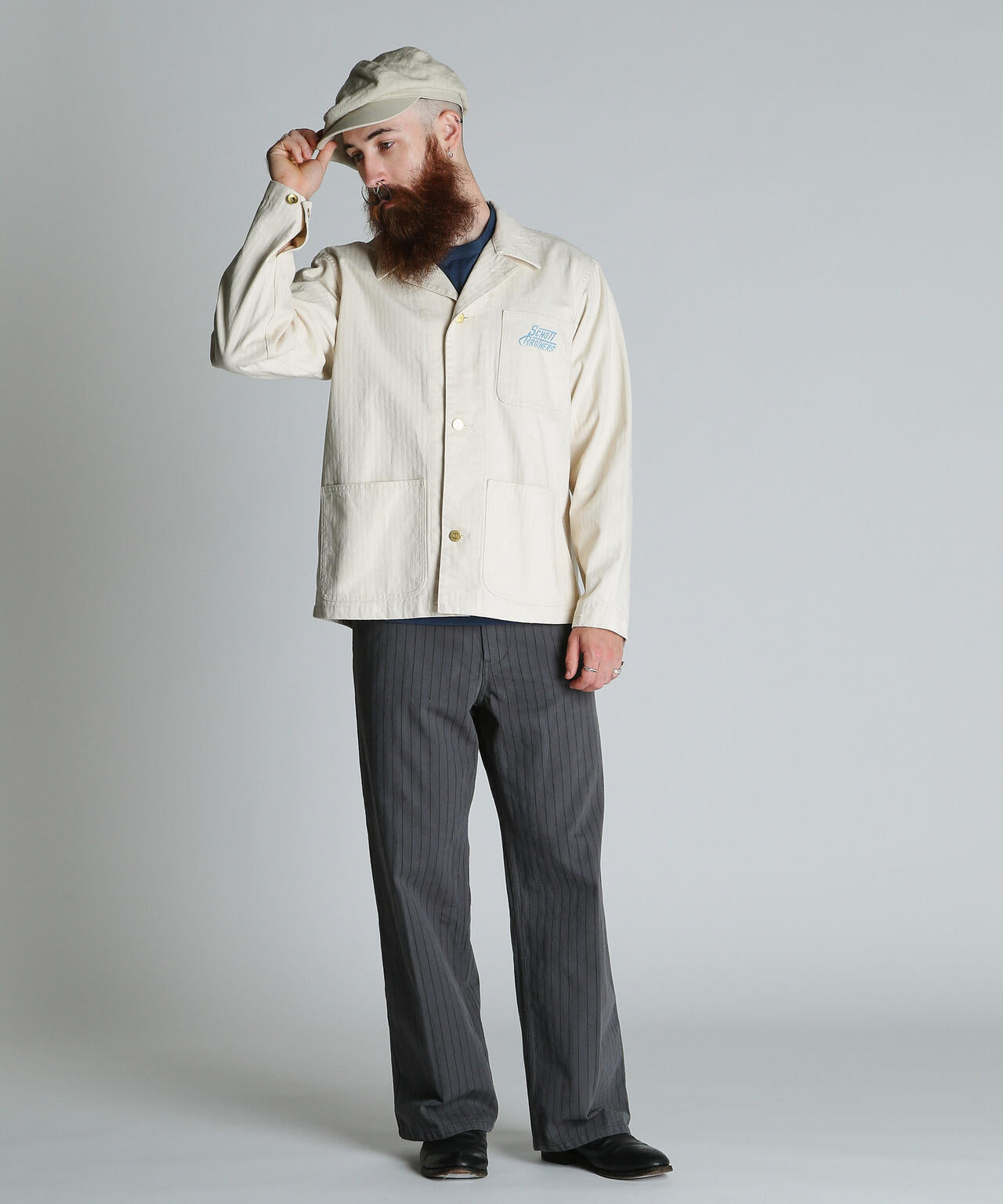 HERRINGBONE COVERALL/ヘリンボーン カバーオール