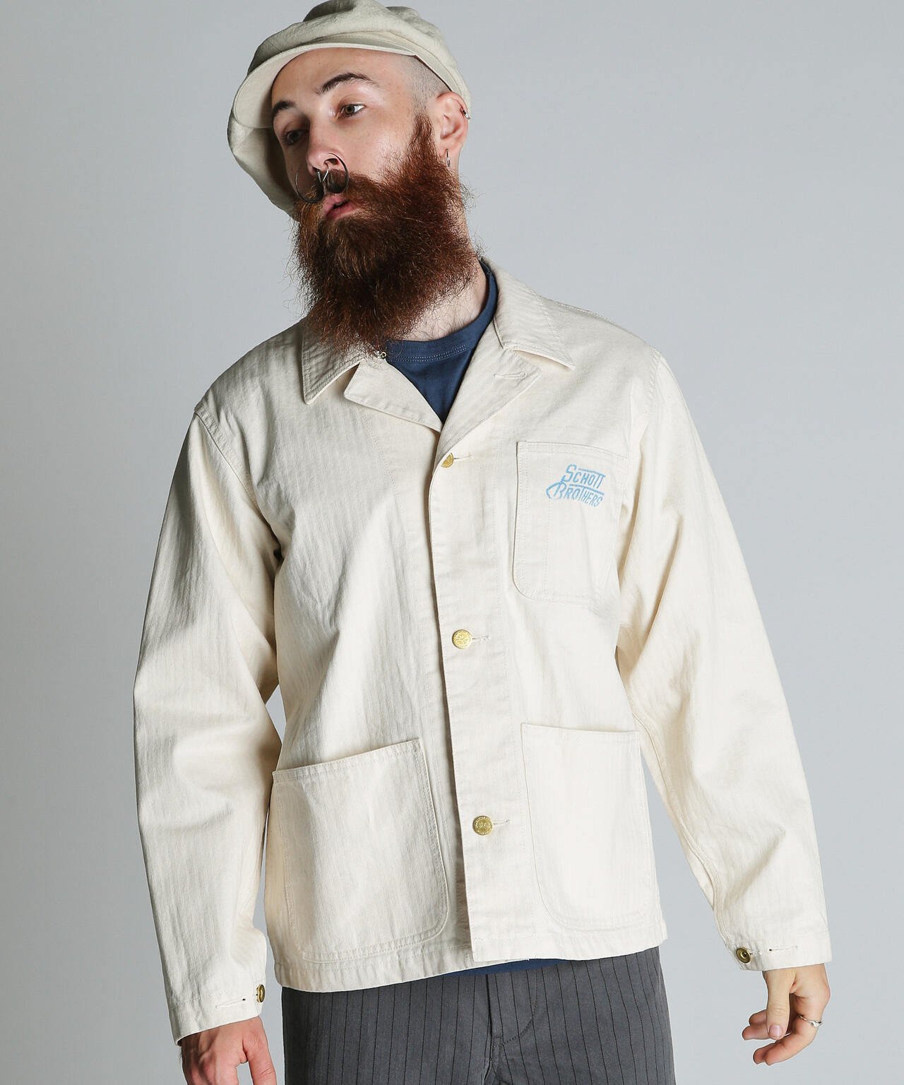 HERRINGBONE COVERALL/ヘリンボーン カバーオール