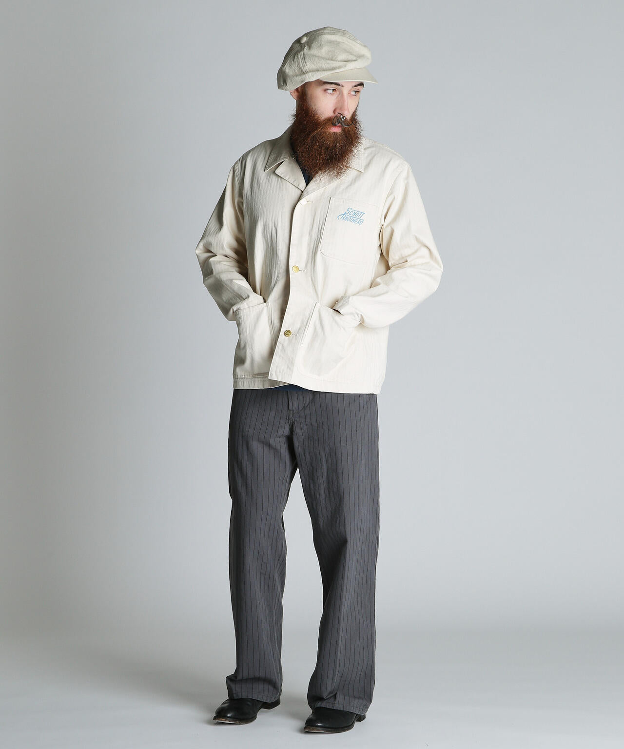 HERRINGBONE COVERALL/ヘリンボーン カバーオール