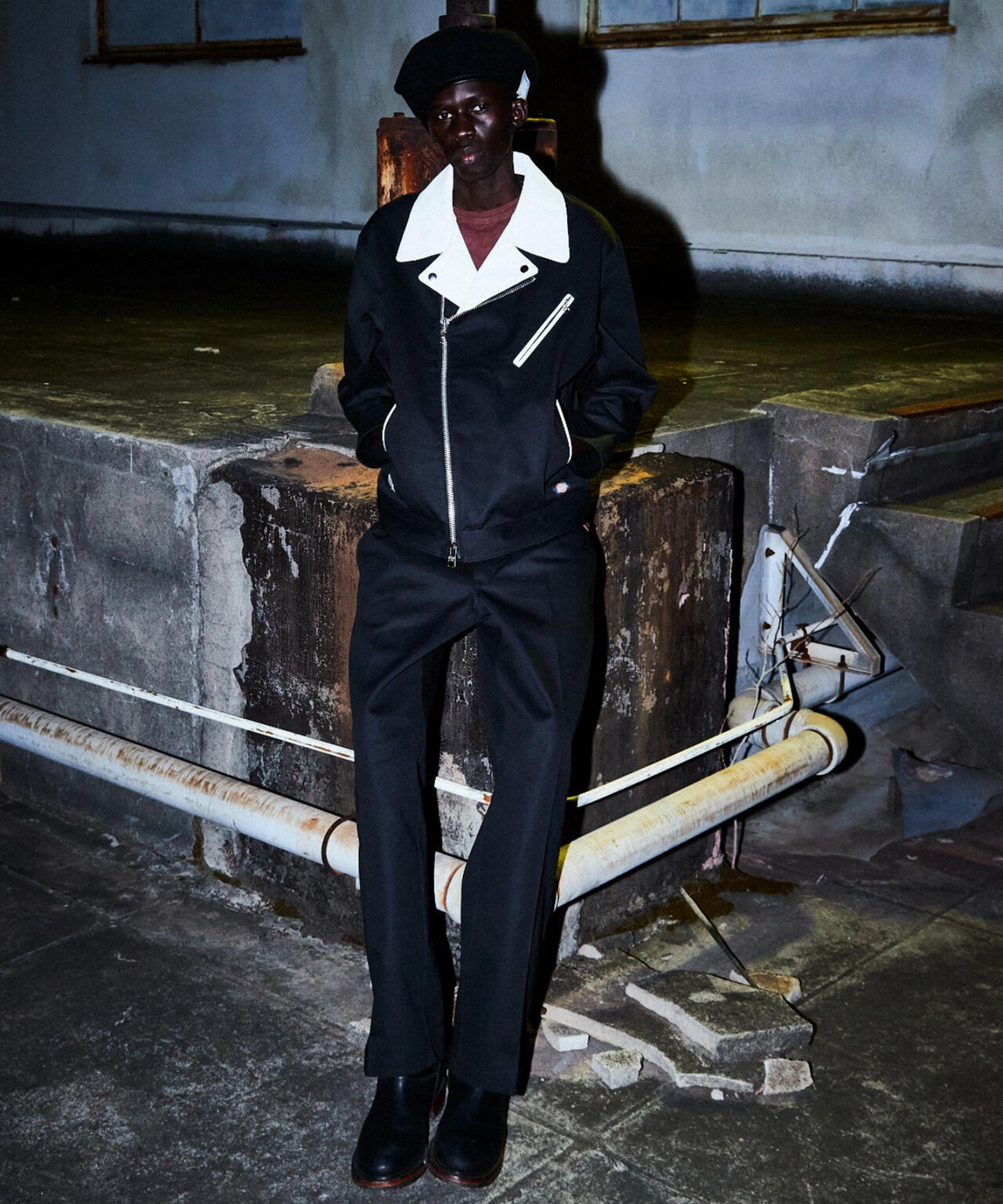 DICKIES/ディッキーズ/LEATHER COMB. DOUBLE RIDERS/レザーコンビ