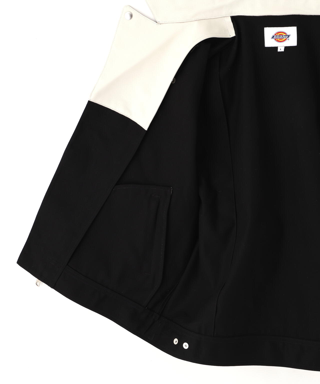 ショット×ディッキーズ　レザーコンビ　ダブルライダース　L DICKIES/ディッキーズ/LEATHER COMB. DOUBLE RIDERS/レザーコンビ