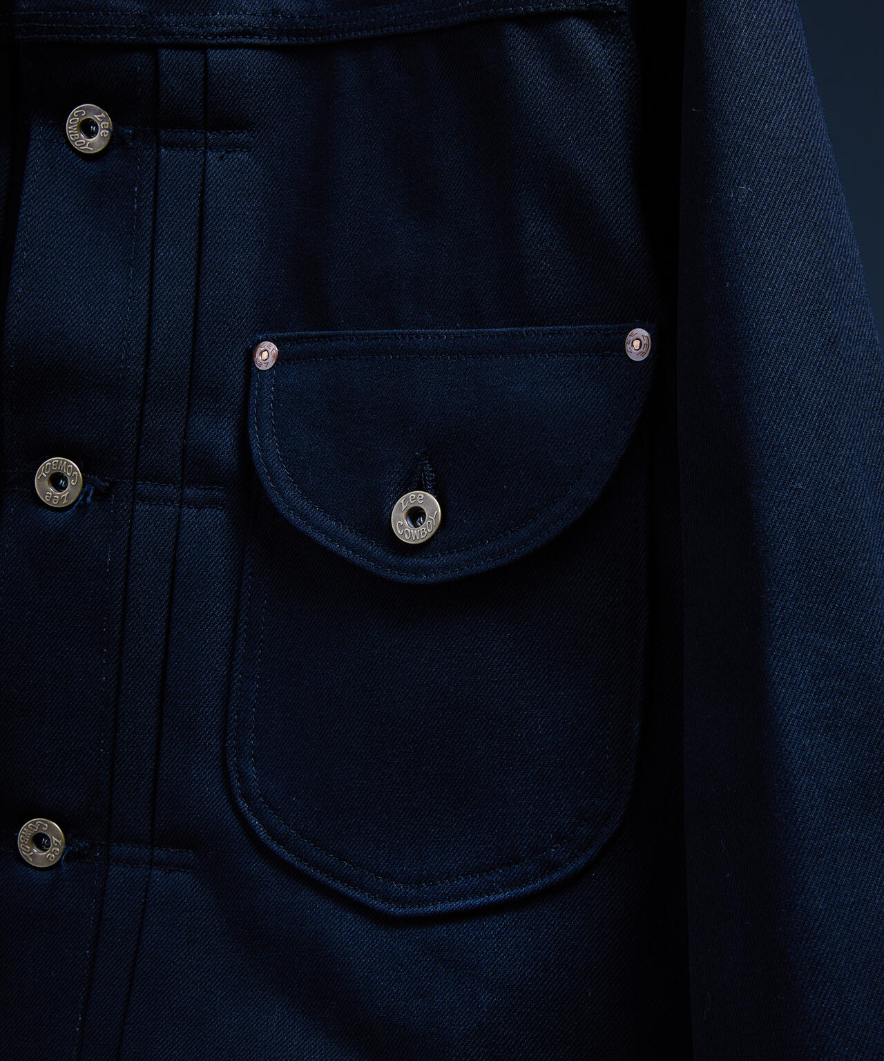 Schott × Lee COWBOY BLACK DENIM JACKET Schott x Lee 聯名預購- 101J COWBOY BLACK DENIM JACKET - 101 COWBOY