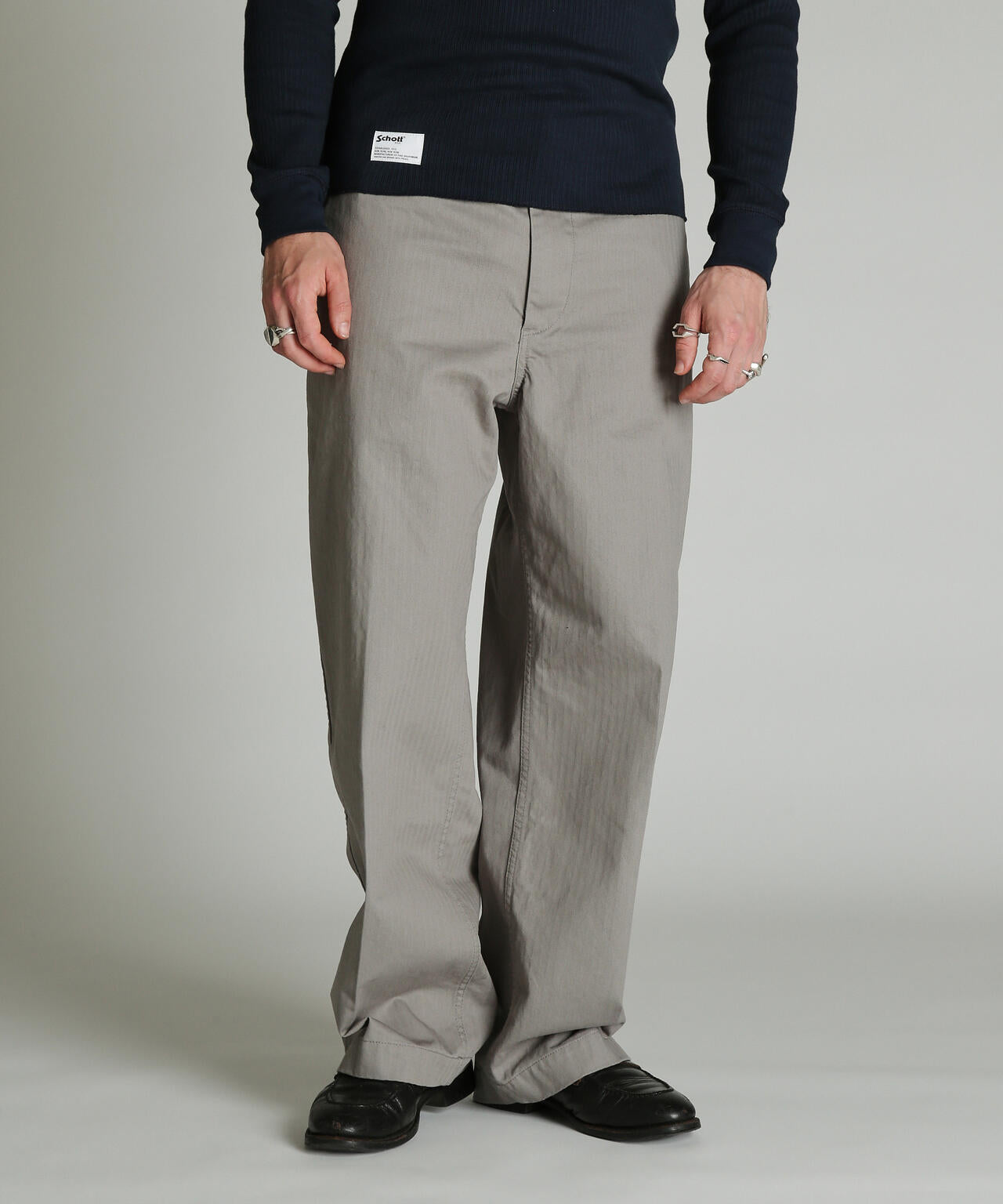 HERRINGBONE TROUSERS/ヘリンボーン パンツ | Schott（ショット