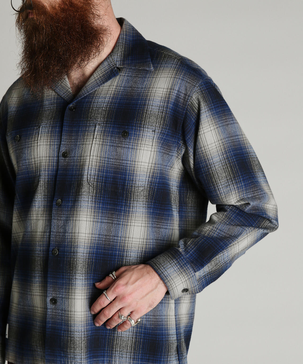 OMBRE CHECK FLANNEL SHIRT/オンブレ チェック フランネル シャツ
