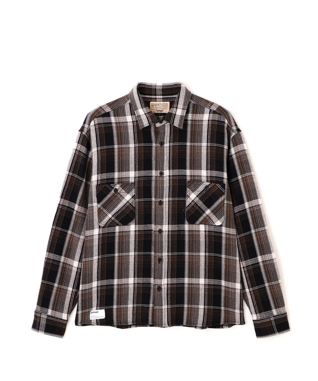 PLAID CF LS SHIRT/プレイド コットンフランネルシャツ | Schott