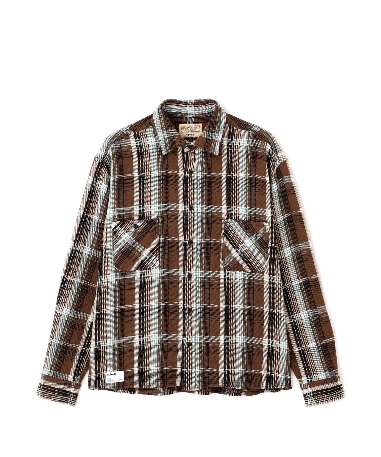 PLAID CF LS SHIRT/プレイド コットンフランネルシャツ | Schott